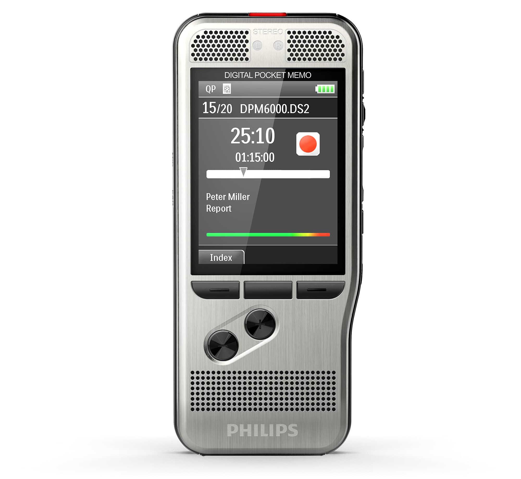 Philips Pocketmemo Dpm6000 Digital Voice Recorder With Speechexec Basic 2 Year Subscription