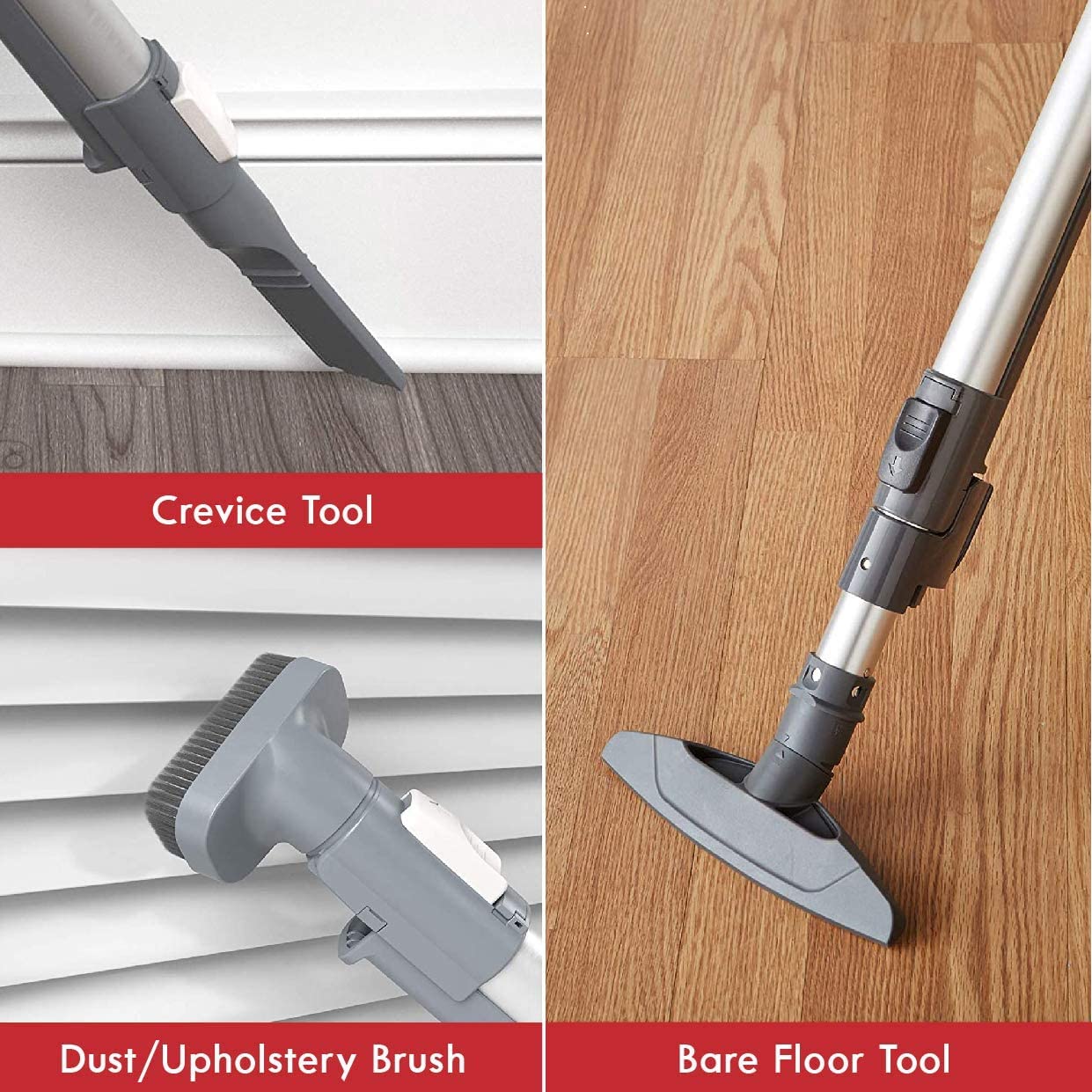 Kenmore 81414 Red Bagged Canister Vacuum with Telescoping Wand, 400 Series Cleaning Tools for Home and Pet Hair