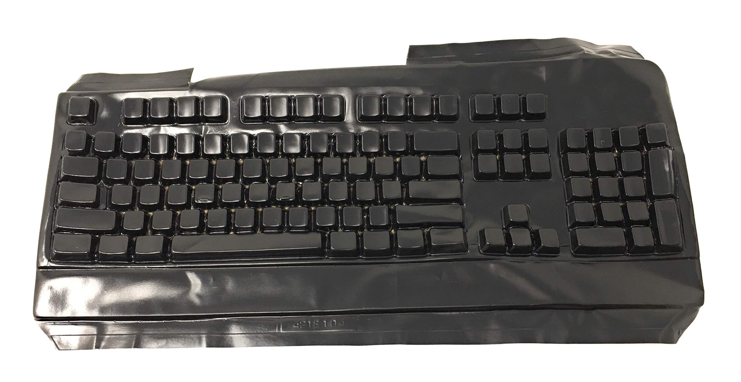 Viziflex Black Typing Mask Cover For Ibm Kb 0225 Keyboard Part: B.M. 421E104   Keyboard Not Included
