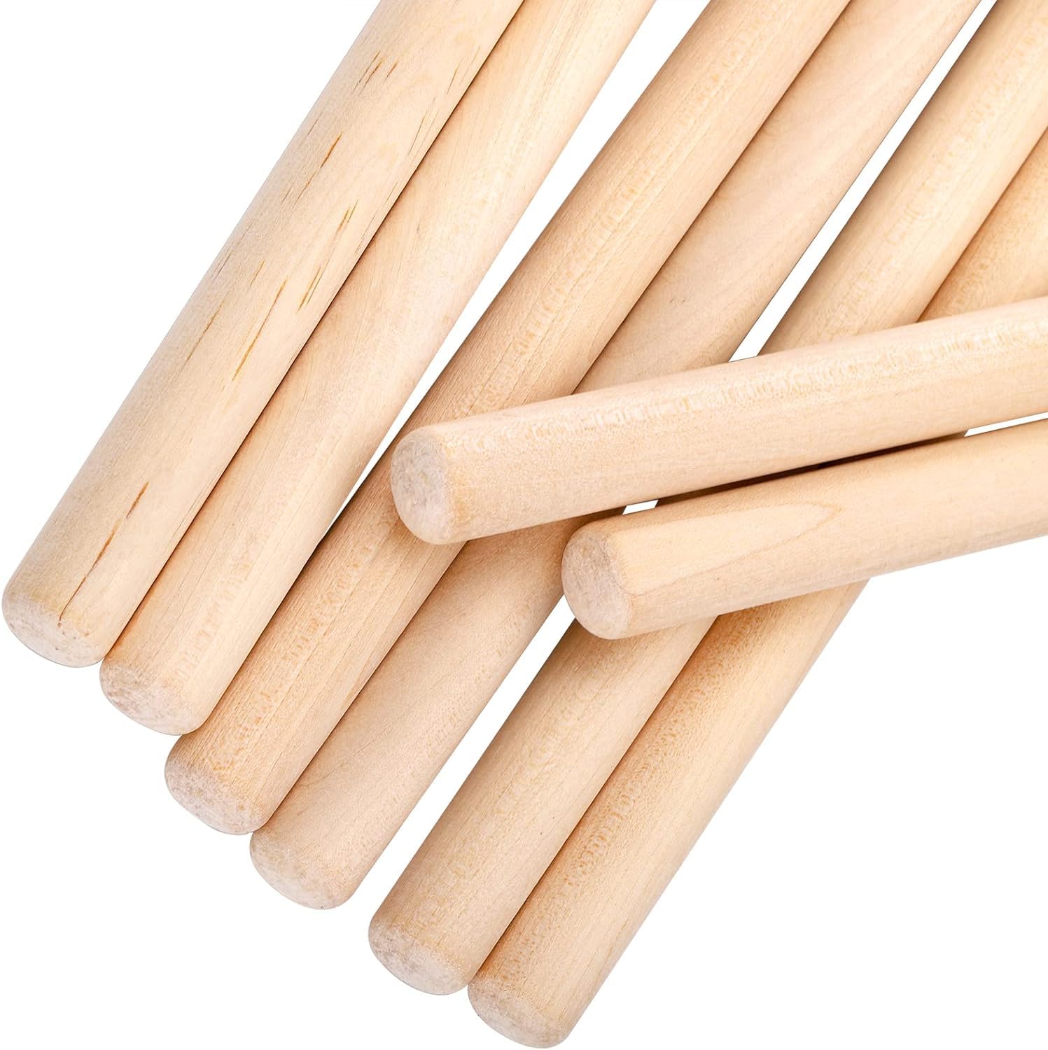 Suwimut 12 Pairs Drumsticks, Classic Maple 5B Oval Wood Tip Drum Sticks For Adults Kids And Beginners, Musical Instrument Percus