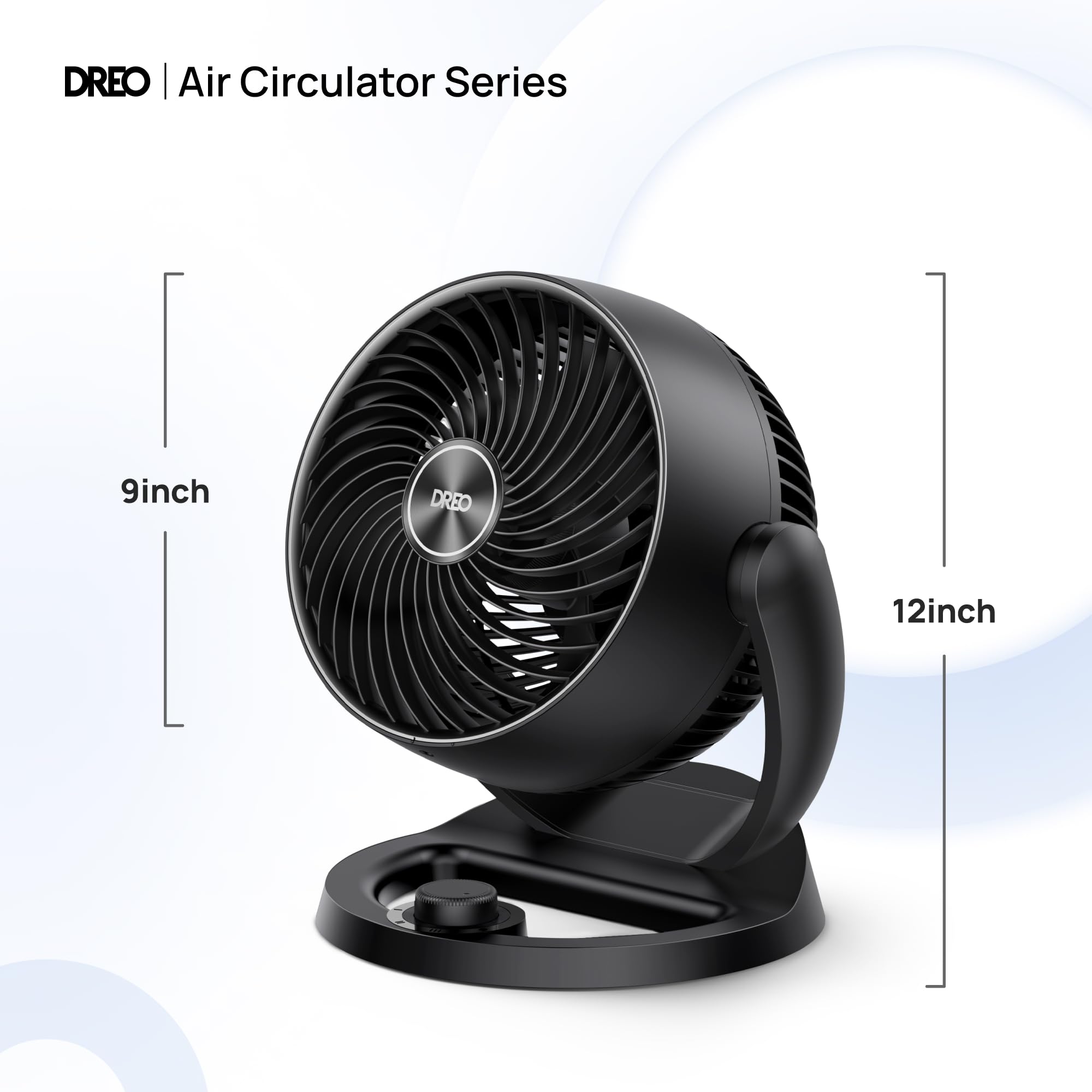Dreo Fan For Bedroom, 12 Inches, 70Ft Powerful Airflow, 28Db Quiet Table Air Circulator Fans For Whole Room, 120 Adjustable Tilt