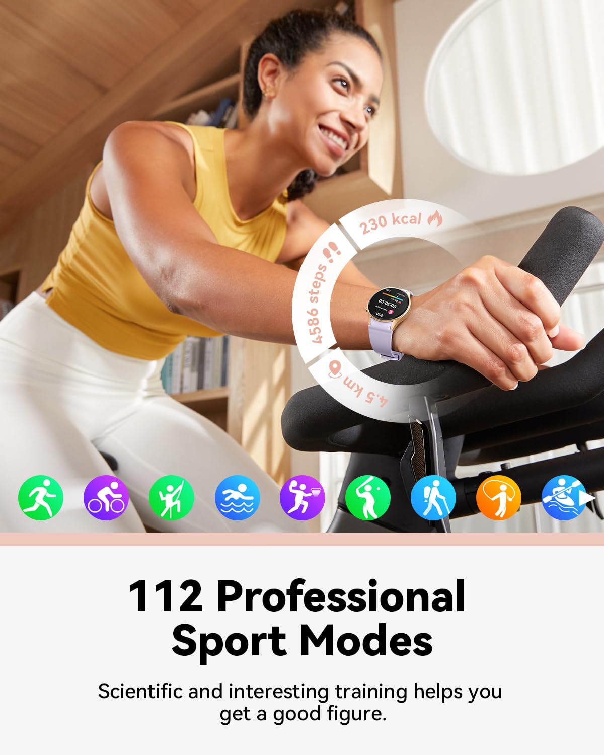 Smart Watches For Women, Bt5.3 Smart Watch For Android Phones & Iphones, Fitness Watch With Heart Rate/Blood Oxygen/Sleep Tracke