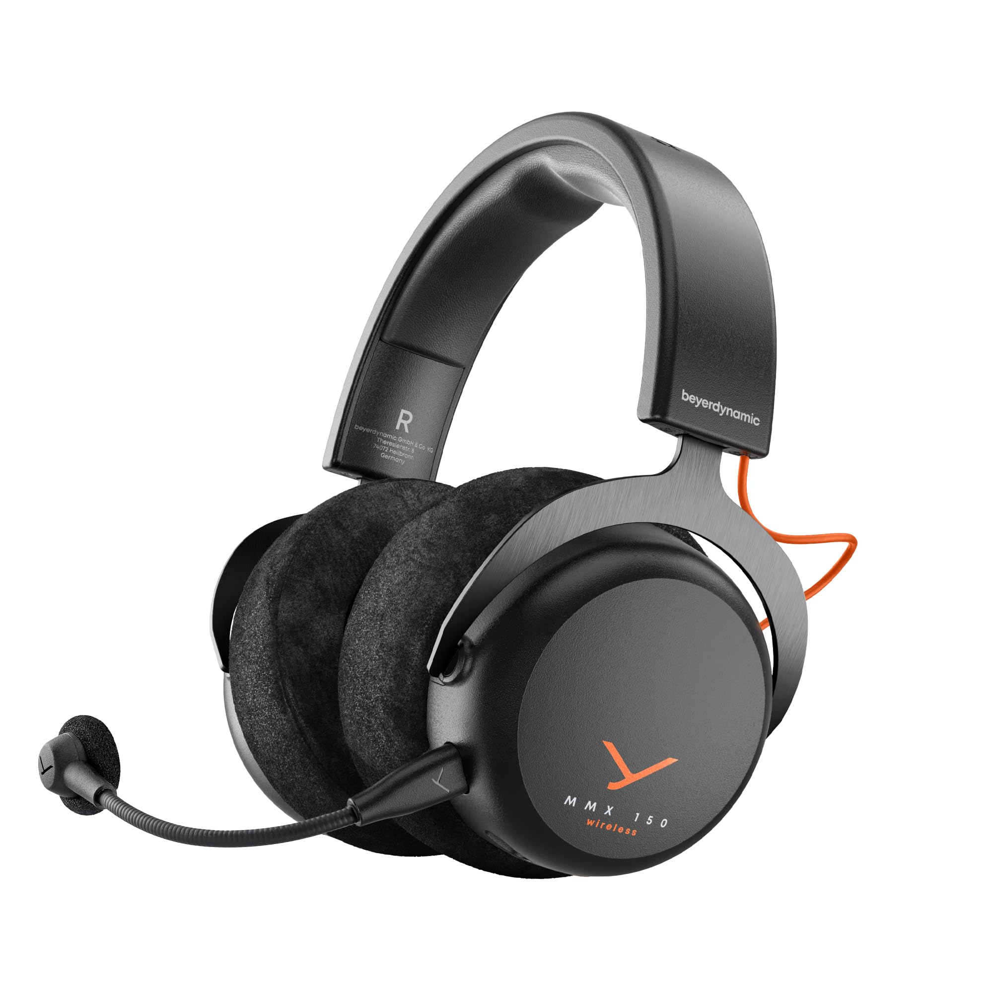beyerdynamic MMX 150 Bluetooth Wireless Over-Ear Gaming Headset. Ultra Comfortable Velour Ear Pads, 50 Hours Battery Life Playti
