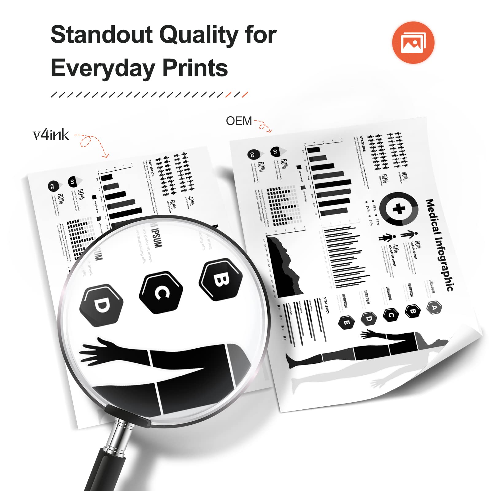 V4Ink 1Pk Compatible 19A Drum Replacement For Hp 19A Cf219A Drum Unit For Use In Hp Pro Mfp M130Fw M130Nw M130Fn M130A M102W M10