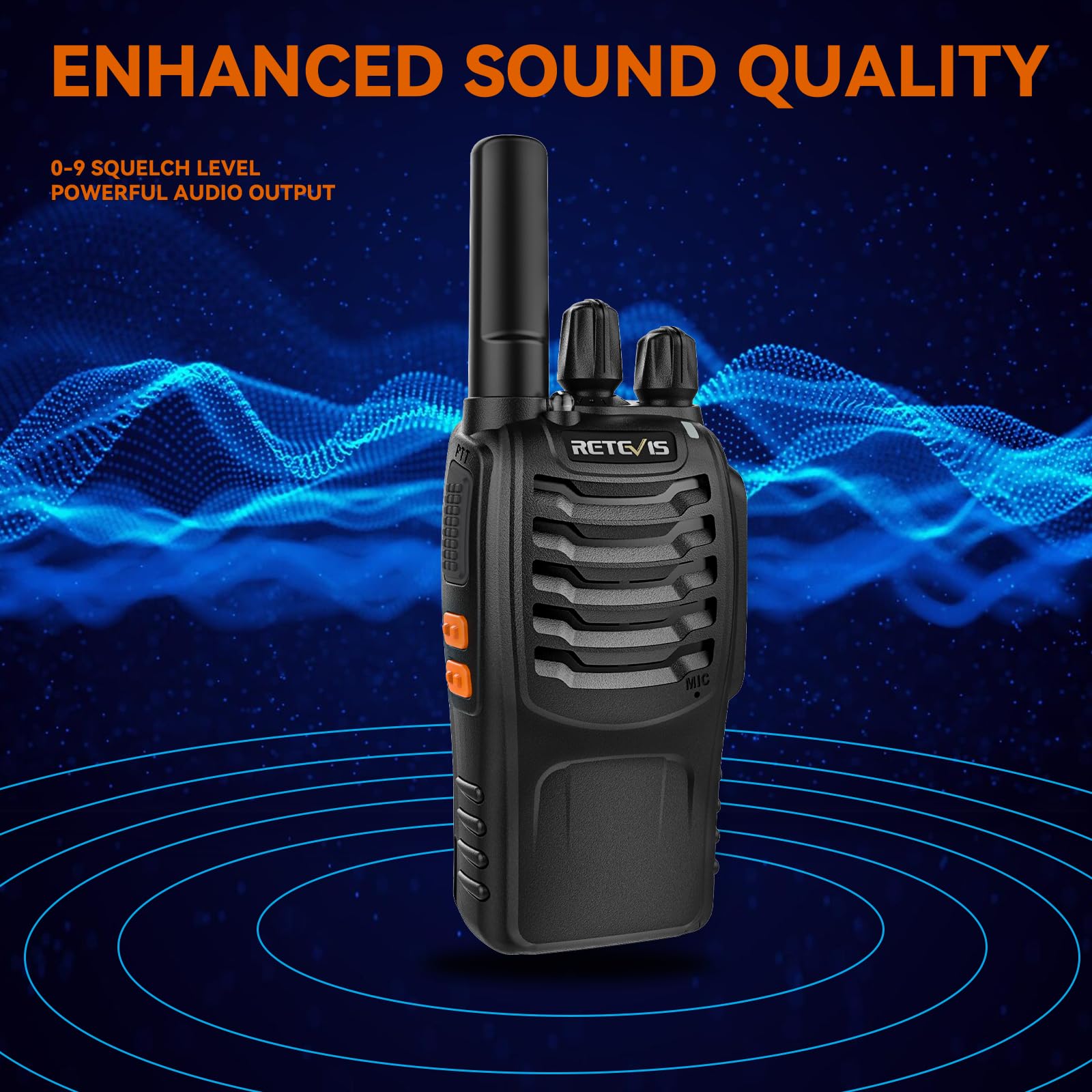 Retevis H 777 Walkie Talkies Rechargeable, 2 Way Radios Long Range, Portable Frs Two Way Radios, Short Antenna, Led Flashlight, For Adults Family Outdoor (3 Pack)