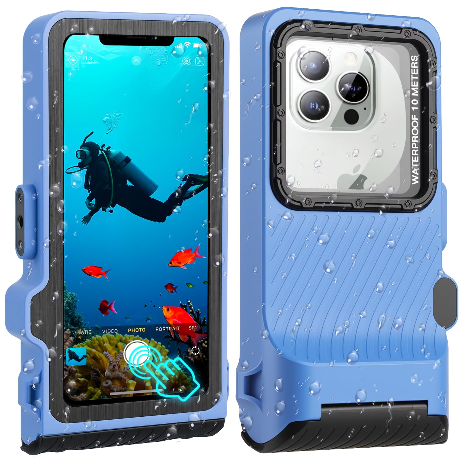YUECHCASES 33ft Snorkeling Phone Case, Gen 4 IP68 Waterproof Housing for iPhone 16/15/14/13/12/11 Pro Max Samsung Galaxy S24/S23