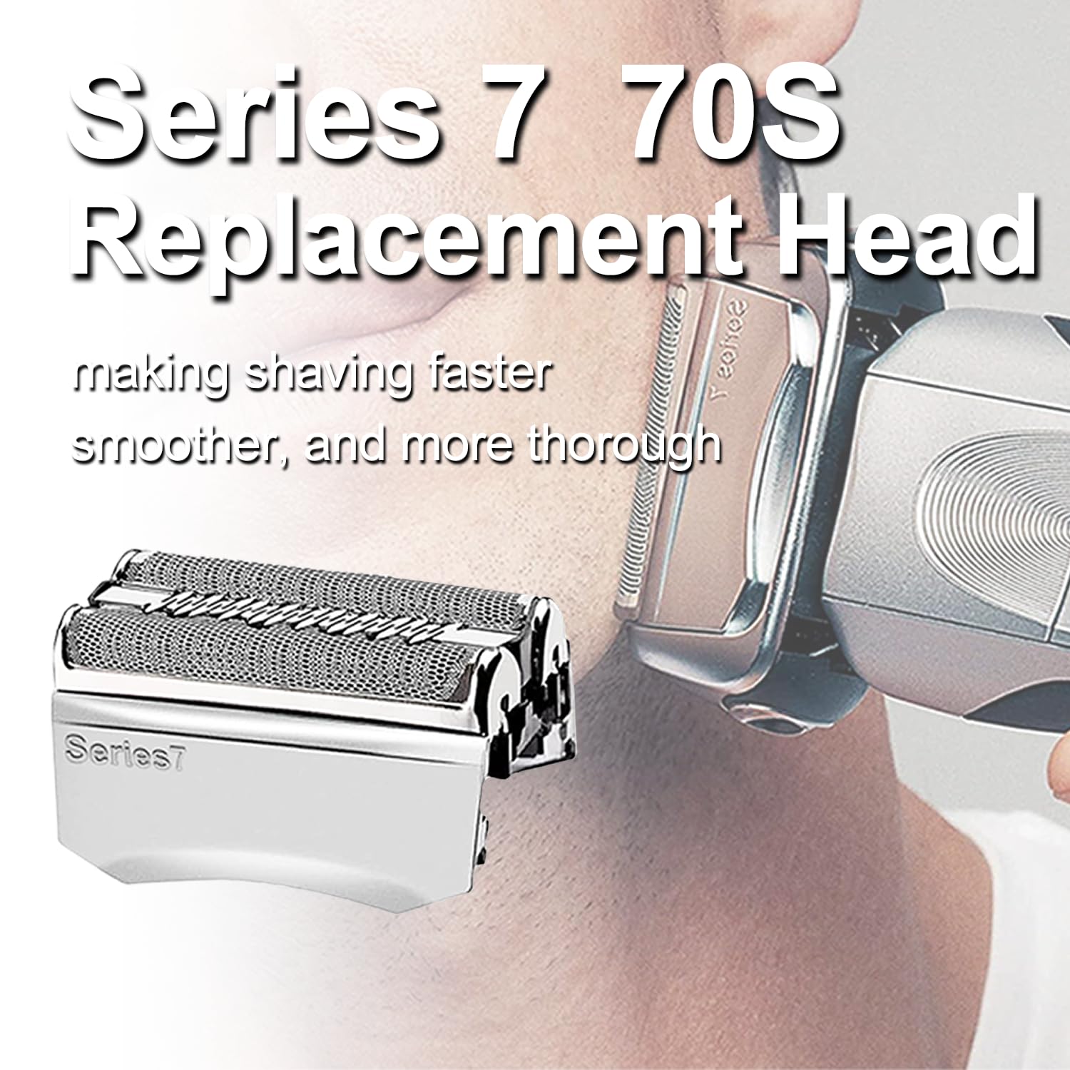 Series 7 70S Electric Shaver Replacement Head Compatible, 70S Replacement Electric Shaver Heads For Men Razor Shaving Blades Fit