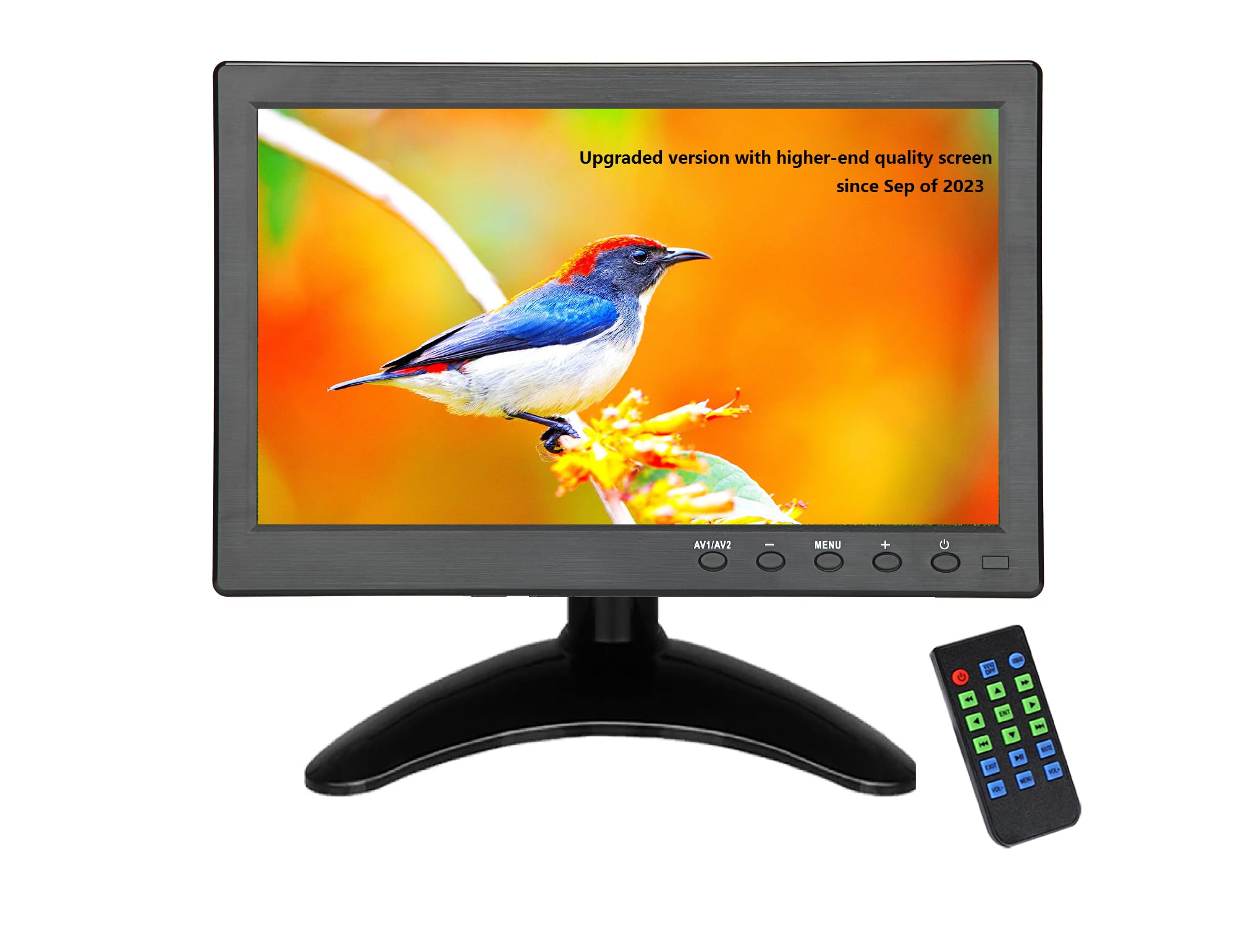 Loncevon 10 Inch Portable Hdmi Monitor Mini Vga Monitor Screen For Pc/Camera/Tv/Raspberry Pi/Gaming; 1024X600 Pixel Support 1920