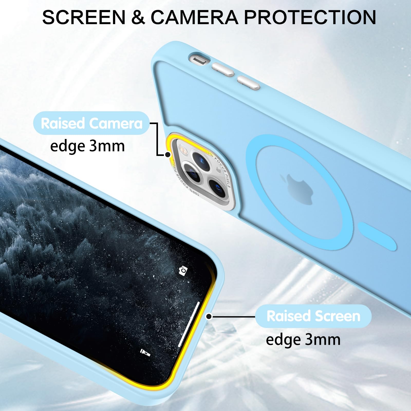 Bentoben For Iphone 11 Pro Case [Compatible With Magsafe] Translucent Matte Magnetic Iphone 11 Pro Phone Case Slim Thin Shockpro