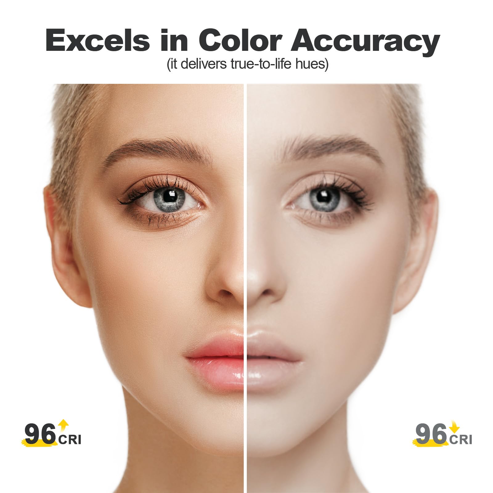 Pixel Led Video Light Kit With Barn Door, 2 Pack Bi Color Photography Lighting, 2500 6500K Dimmable Studio Light, Cri 96+ Panel