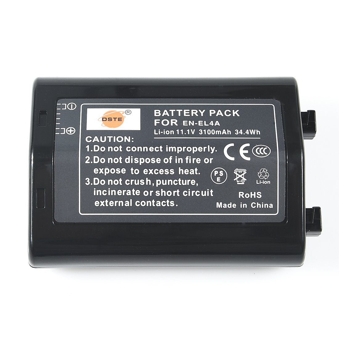 Dste En-El4A Rechargeable Li-Ion Battery For Nikon D2Z D2H D2Hs D2X D2Xs D3 D3S D3X F6 Battery Grip As En-El4 Enel4 Enel4A