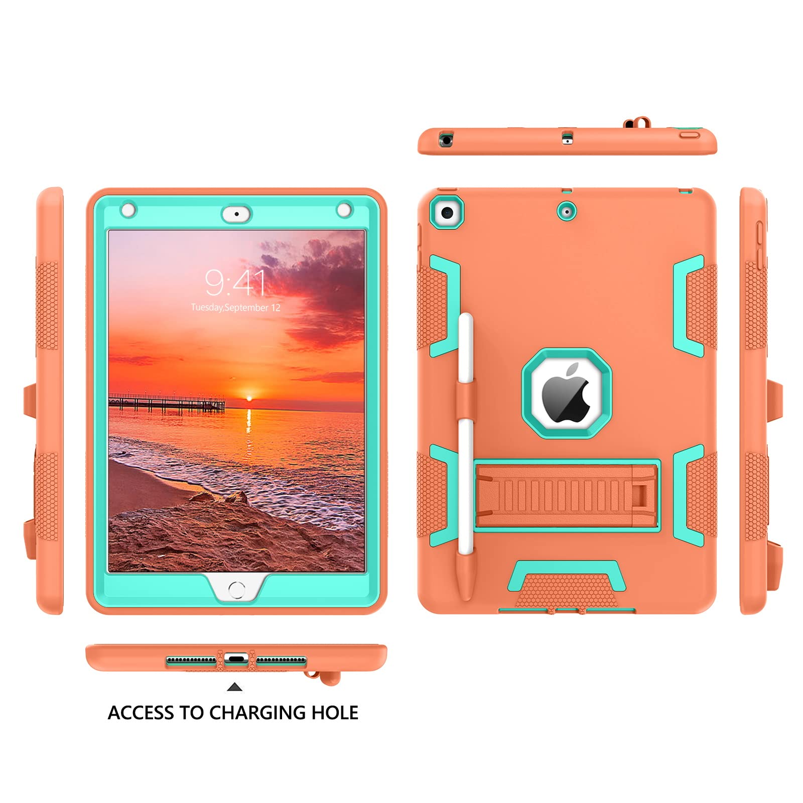 Veningo Ipad 9Th Generation Case, Ipad 8Th Gen Case,Ipad 7Th Gen Case, Ipad 10.2 2021/2020/2019 Case, 3 In 1 Heavy Duty Rugged S