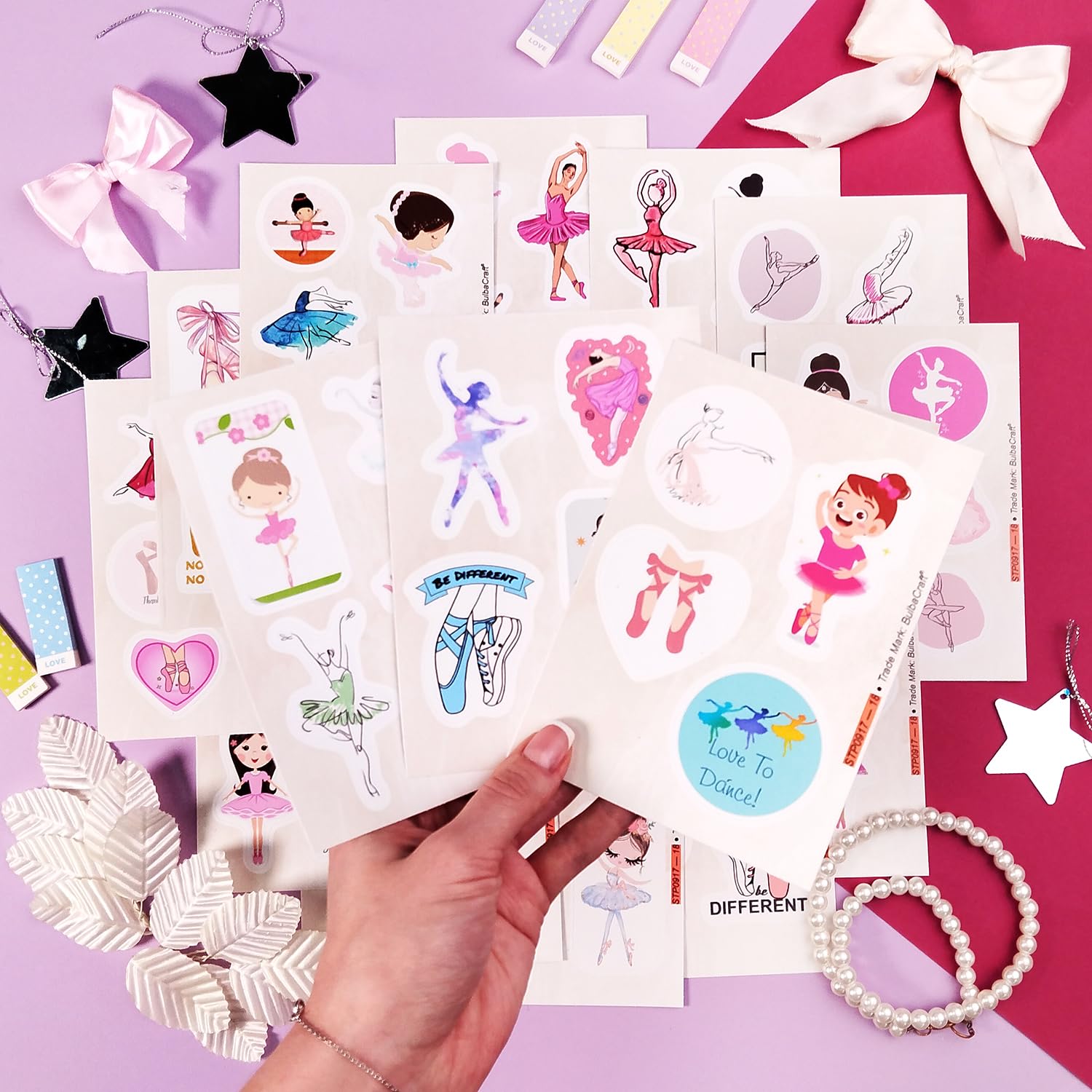 Ballet Stickers For Girls   Ballerina Laptop Stickers, Ballet Gifts, Ballerina Gifts For Girls   Ballerina Party Favors, Birthda