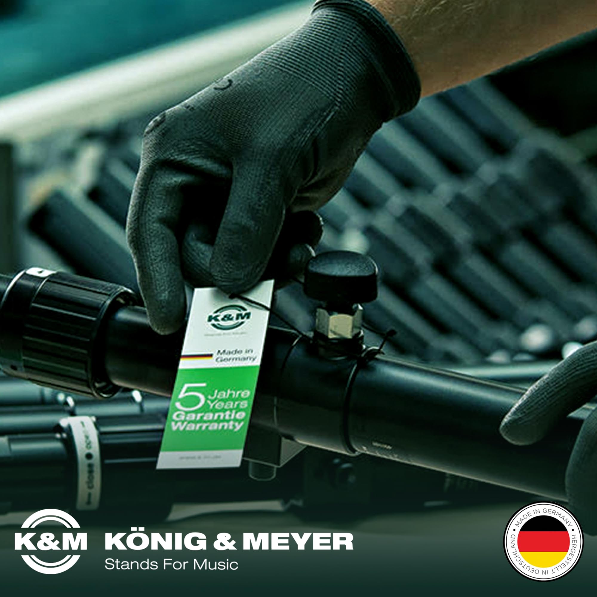 K&M Knig & Meyer 15240.000.55 Flugelhorn In-Bell 5 Leg Stand - Professional Grade For All Musicians - Lightweight & Compact - St