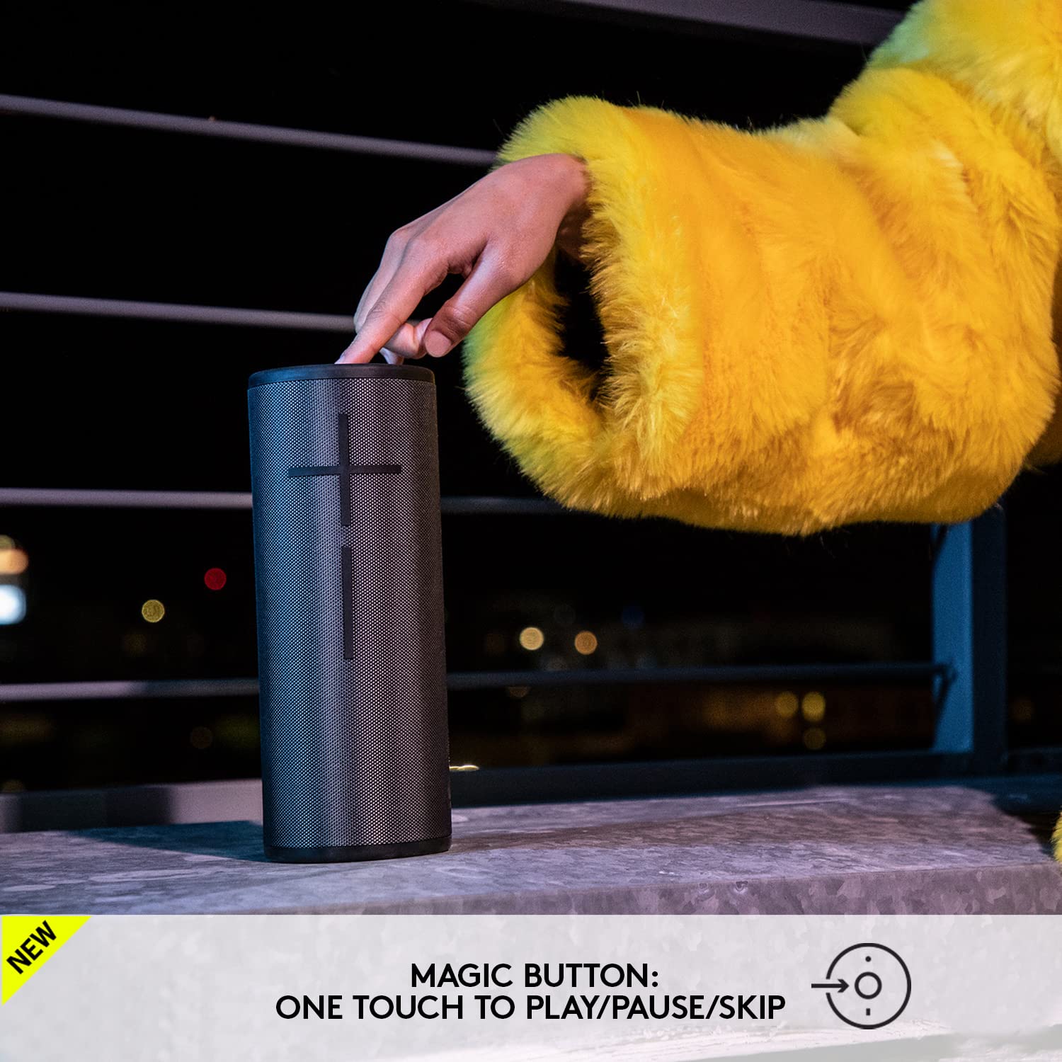 Ultimate Ears Boom 3 Portable Waterproof Bluetooth Speaker   Night Black