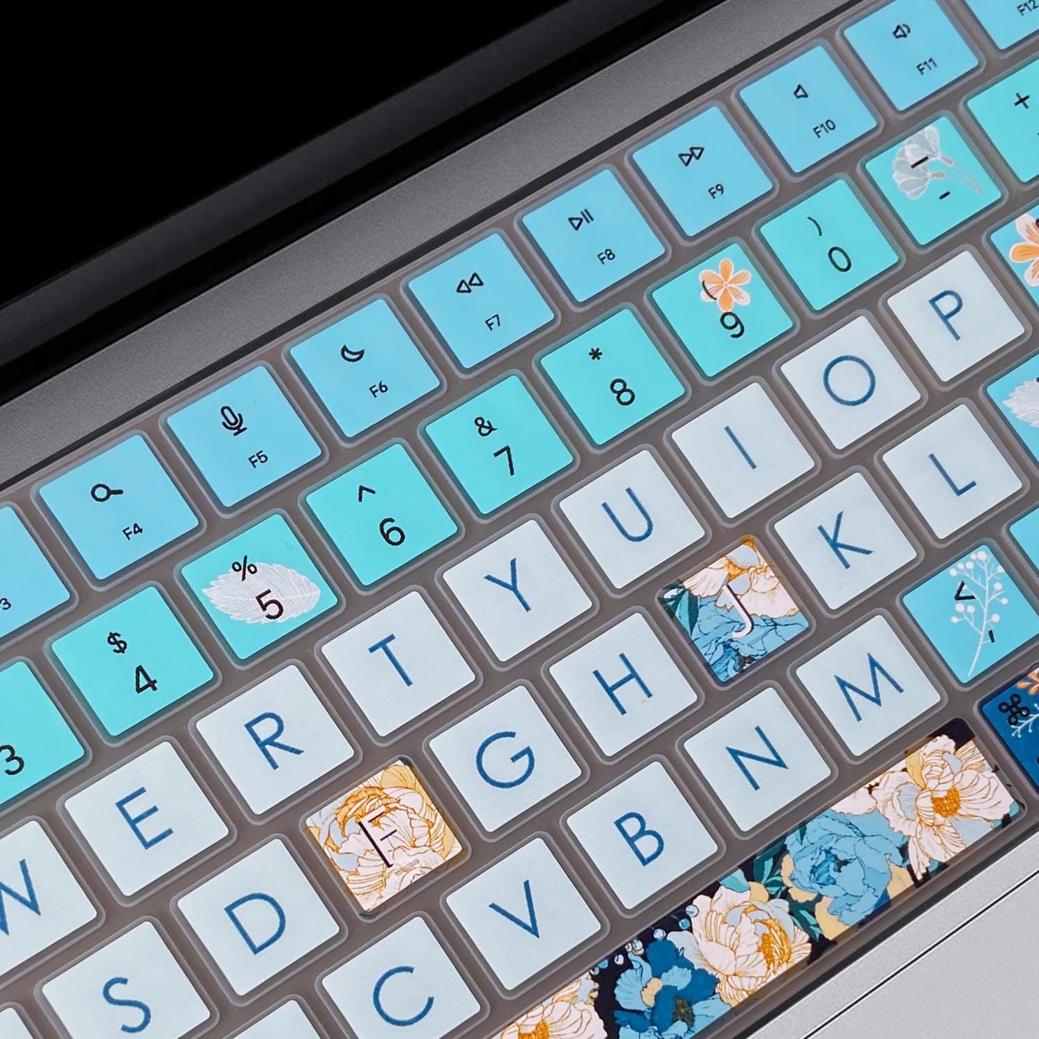 Wslucko Keyboard Cover Skin For 2021 2024 Macbook Pro 14''/16    (Model: A2442 A2485 A2992 A2779 A2780 A2991 A2918 M1 M2/M3 Pro