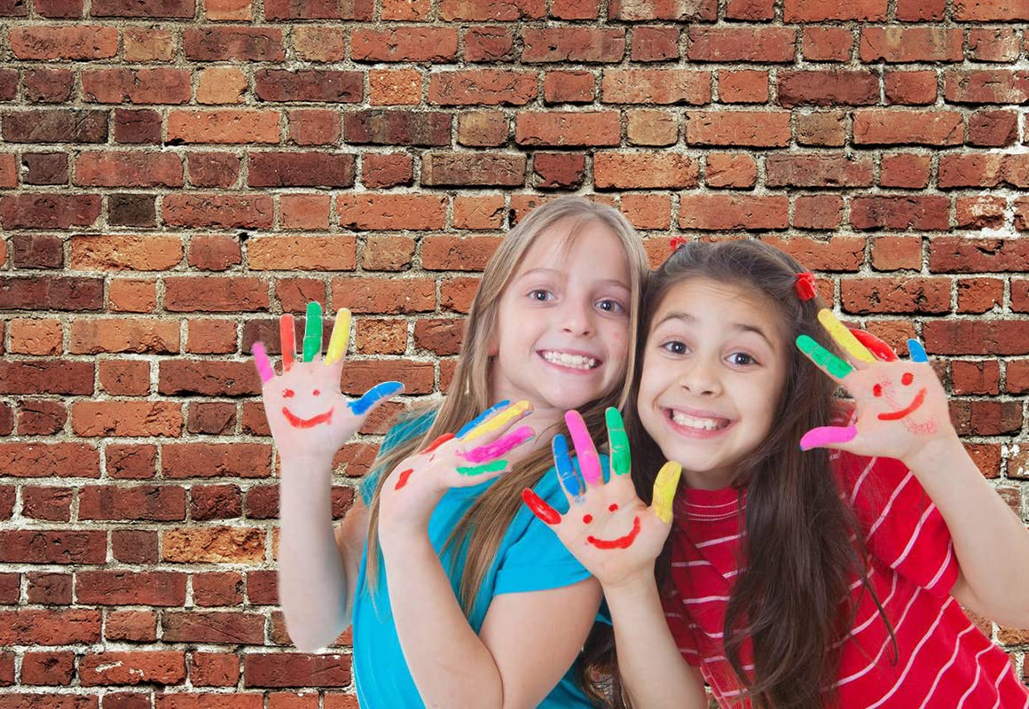 Aiikes 6X4Ft Red Brick Wall Photography Backdrop Thin Vinyl Photo Backdrops Background Baby Birthday Party Graduation Home Decor