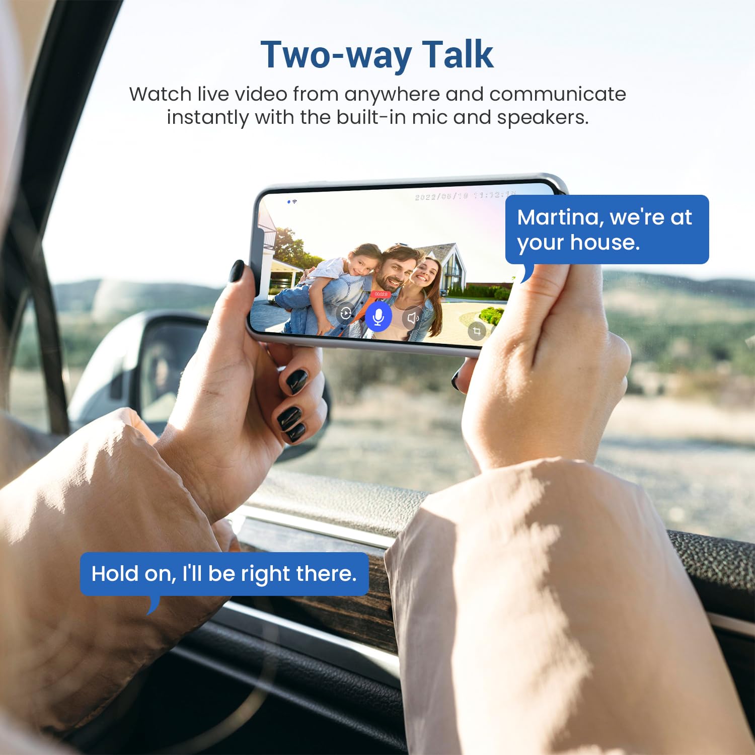 Guggre 1080P Wireless Video Doorbell Camera, Ai Human Detection, Cloud Storage, Two-Way Audio, 2.4Ghz Wi-Fi Support, Real-Time A