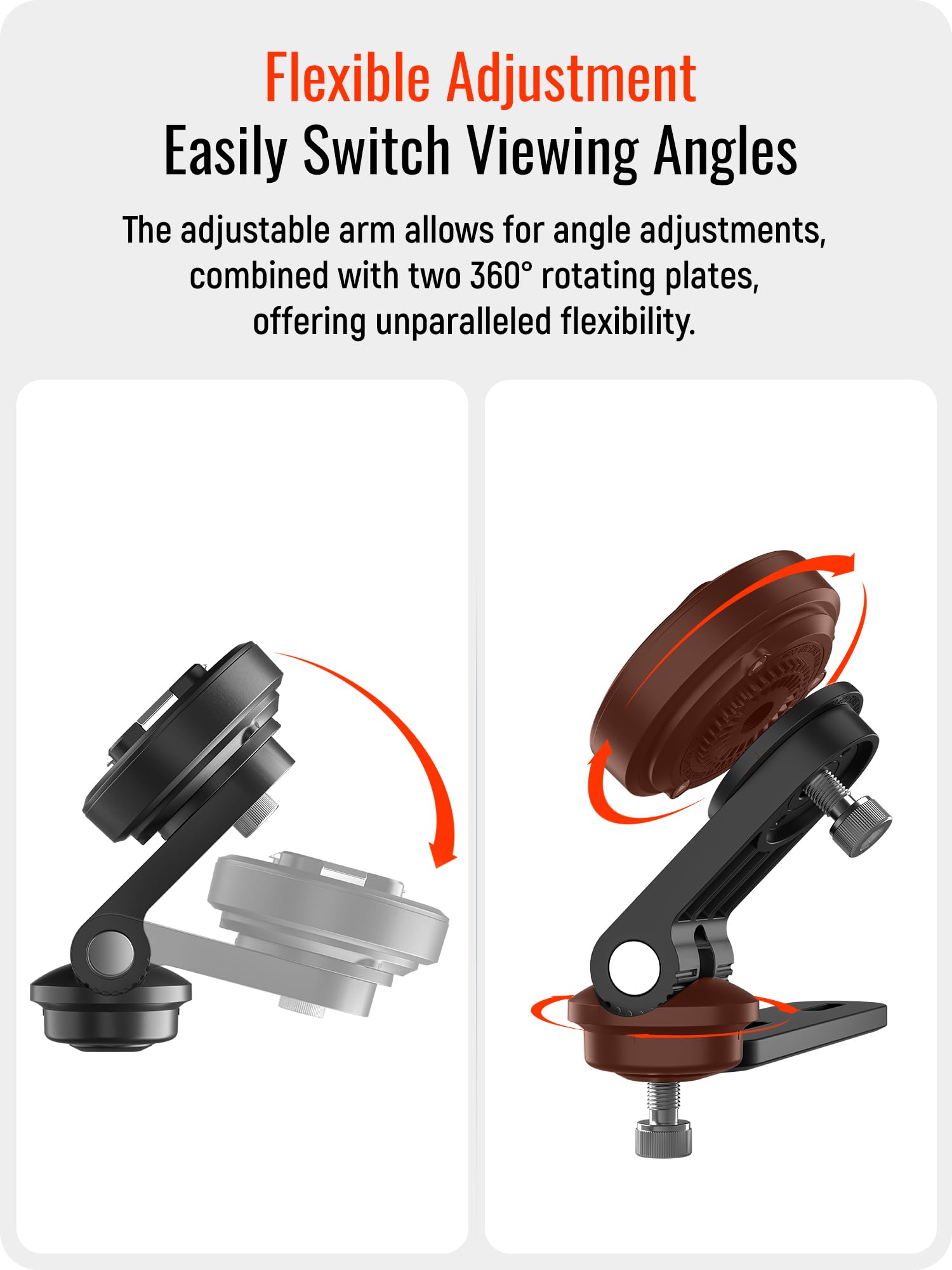 Sincetop Motorcycle Brake Reservoir Mount - Brake Pump Cover Scooter Phone Holder- Series Q [ Quad ] Quick Release Aluminum Moto