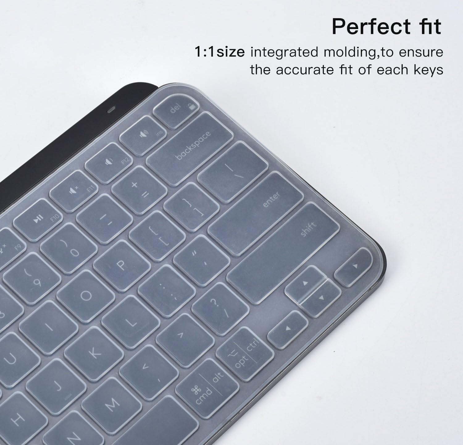 Keyboard Cover For Logitech Mx Keys Mini Wireless Illuminated Keyboard, Logitech Mx Keys Mini Silicone Keyboard Skin Protector,
