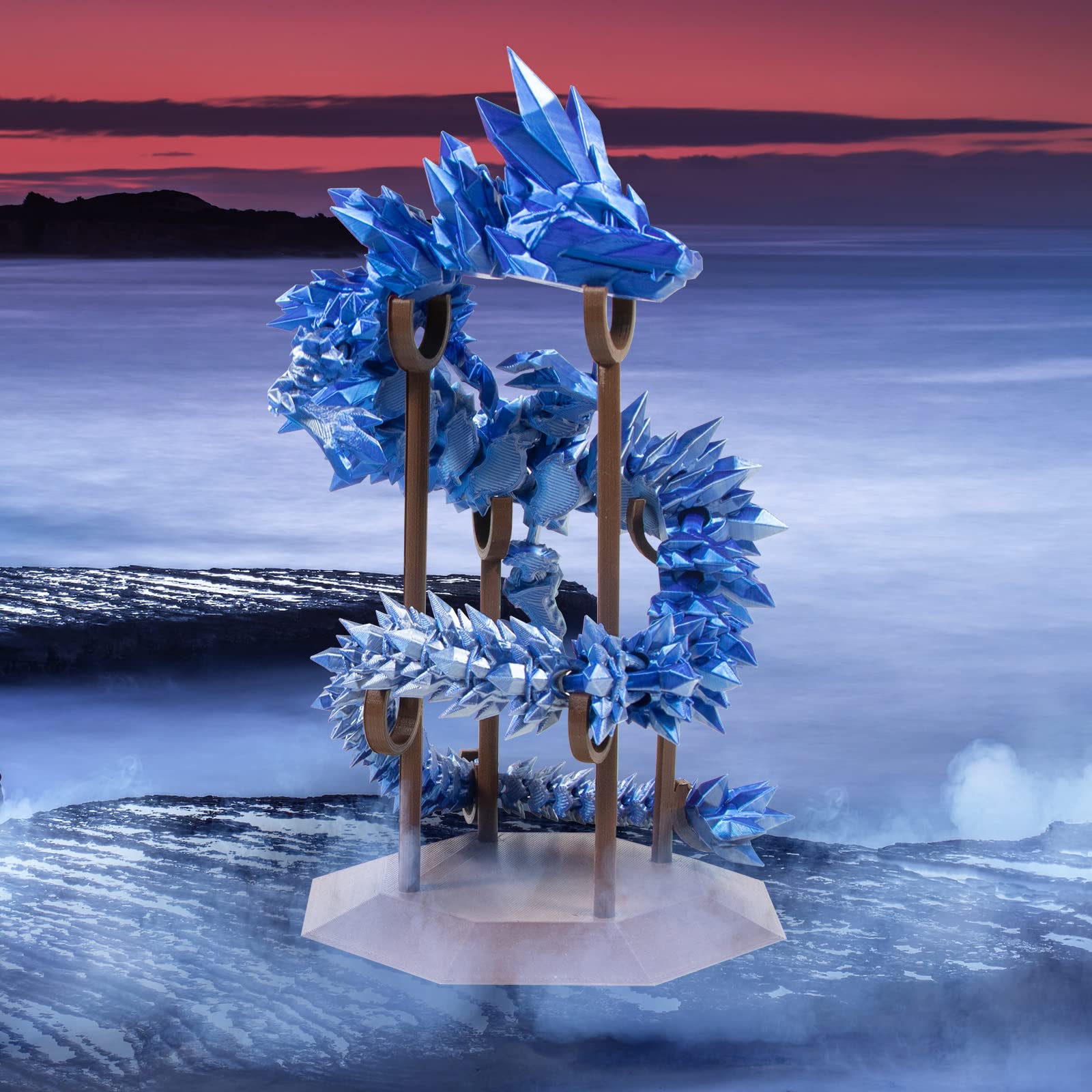 Isanmate Pla 3D Printer Filament, Pla Filament 1.75Mm Dual Color Silk Pla, Silk Blue Silver 3D Printing Filament,1 Kg Spool