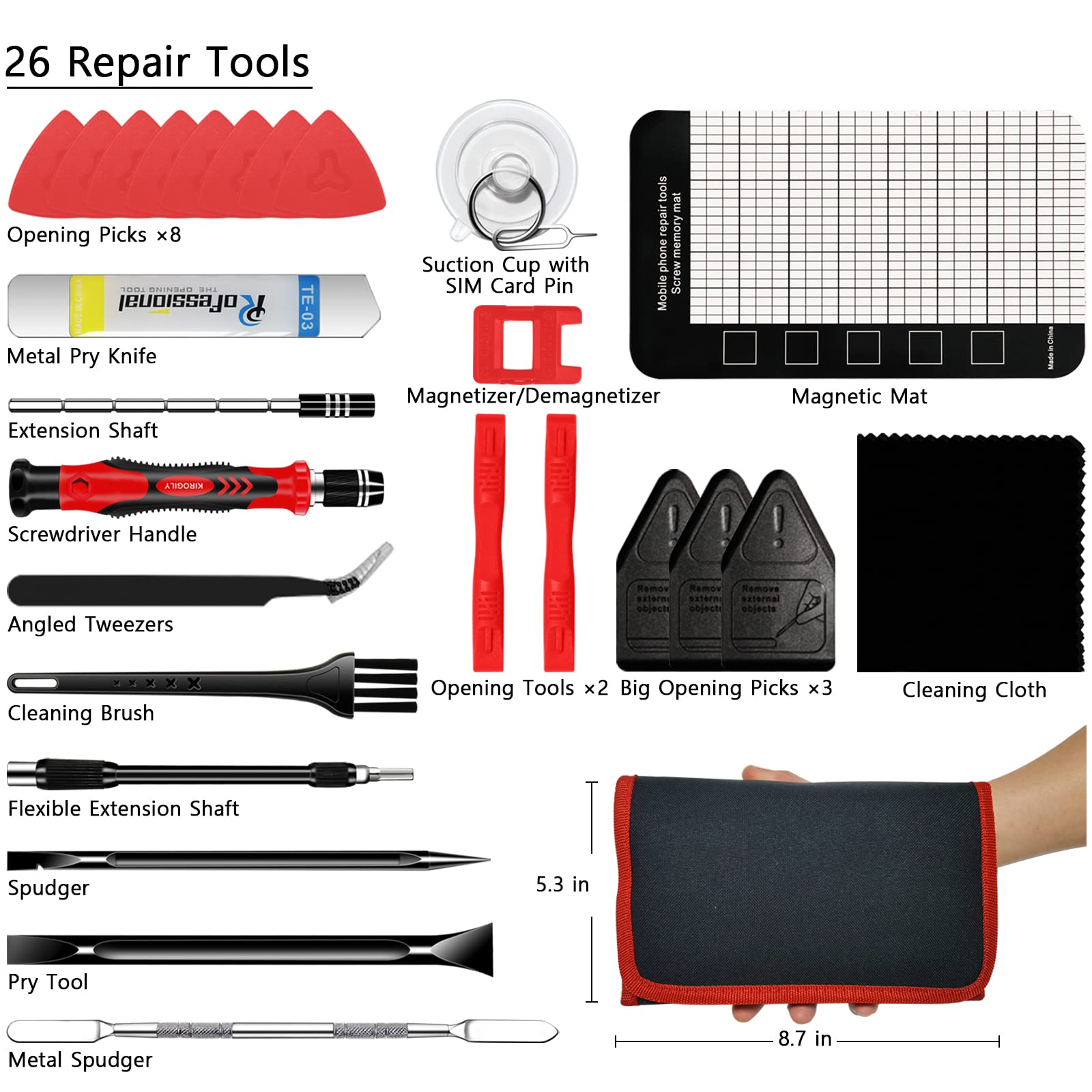 150 In 1 Precision Screwdriver Set, Computer Repair Tool Kit, Laptop Screwdriver Kit, Electronics Repair Tool Kit For Pc Macbook