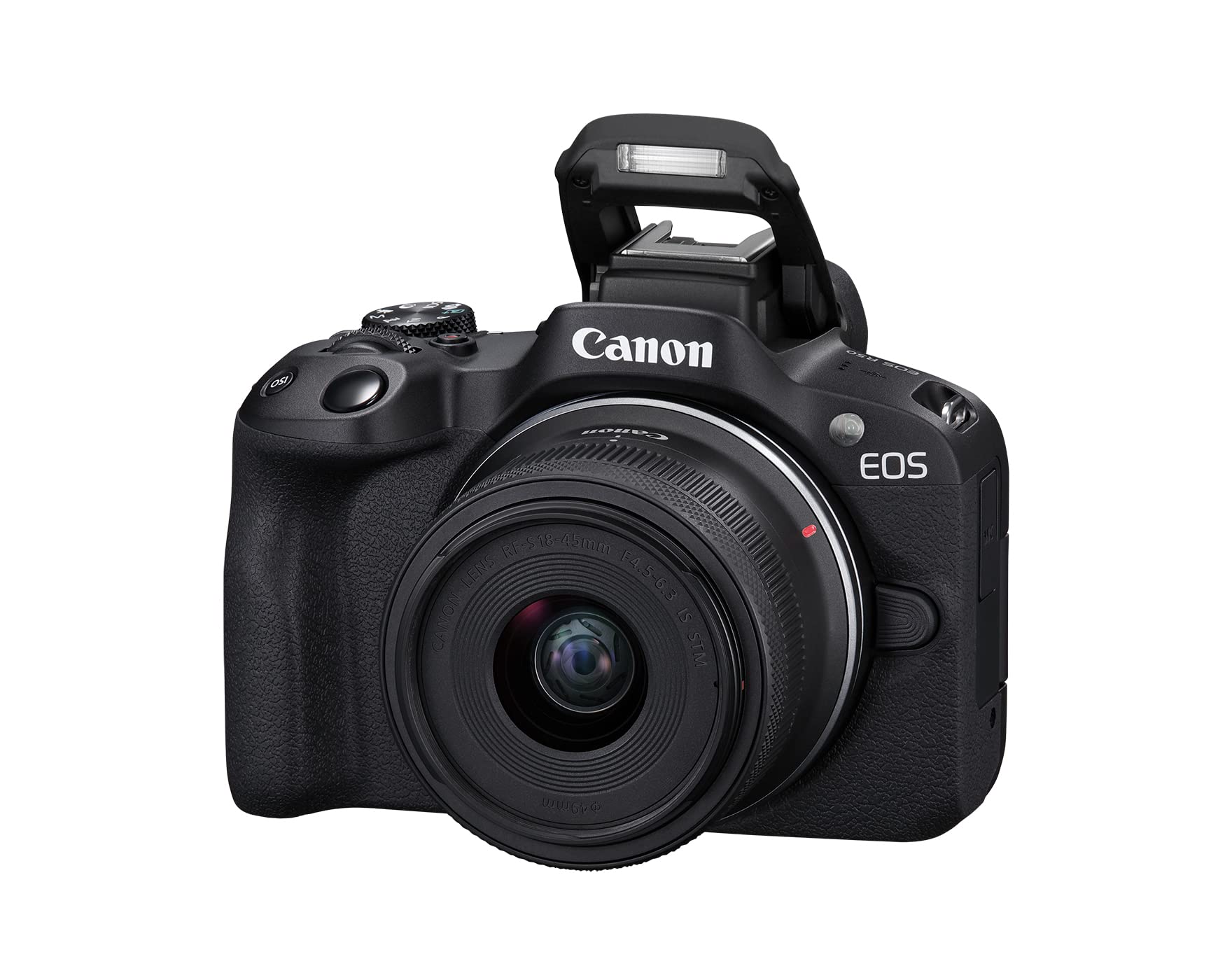 Canon EOS R50 Mirrorless Camera with RF S18 45mm F4.5 6.3 is STM & RF S55 210mm F5 7.1 is STM Lenses, 24.2 Megapixel CMOS (APS C) Sensor, 4K Video, Content Creator Vlogging Camera, RF Mount, Black