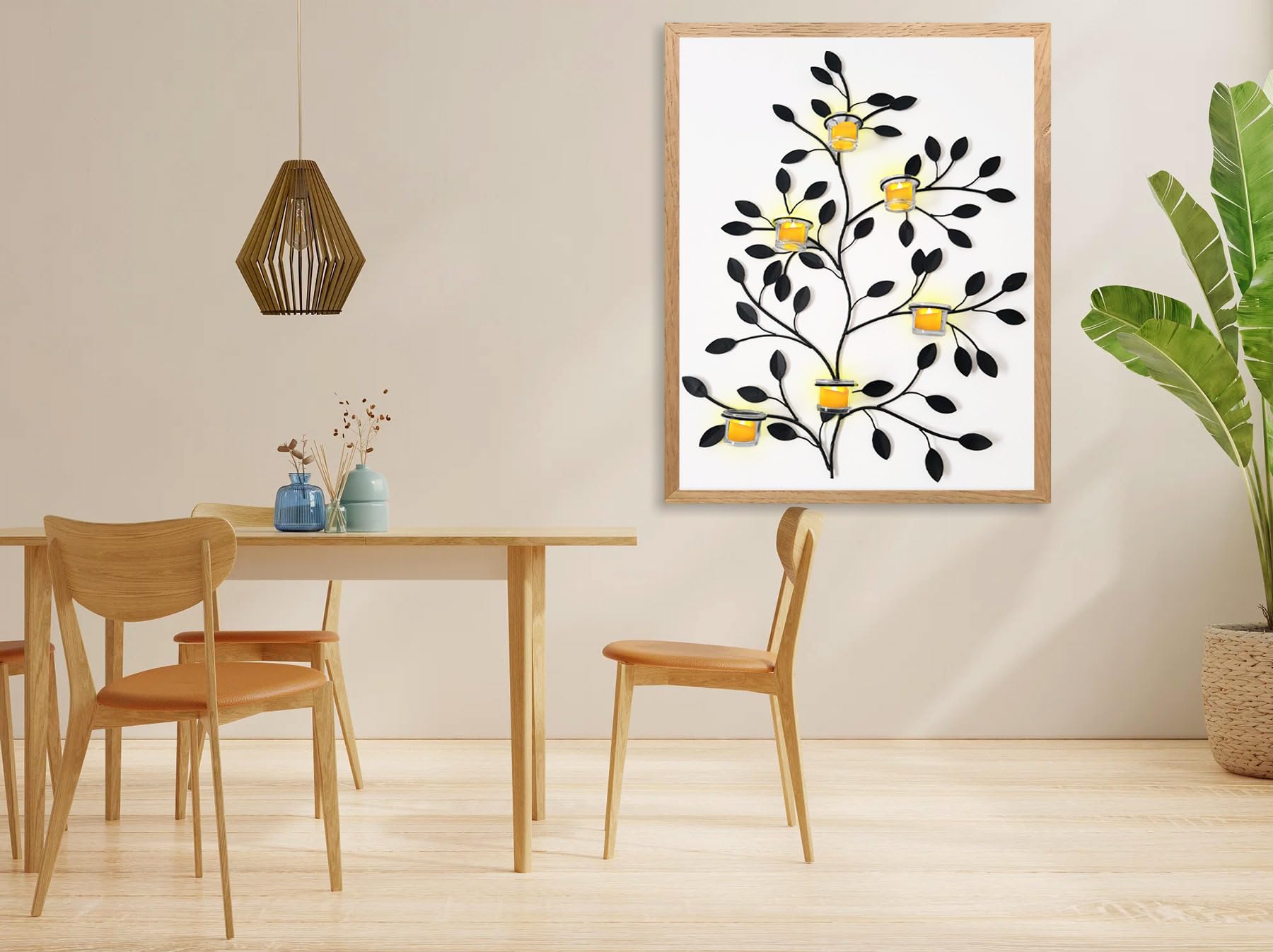 Candle Idea 6 Pcs 200 Hrs Remote Control Flameless Tea Lights, Battery Operated Led Flickering Votive Candles, Electric Outdoor