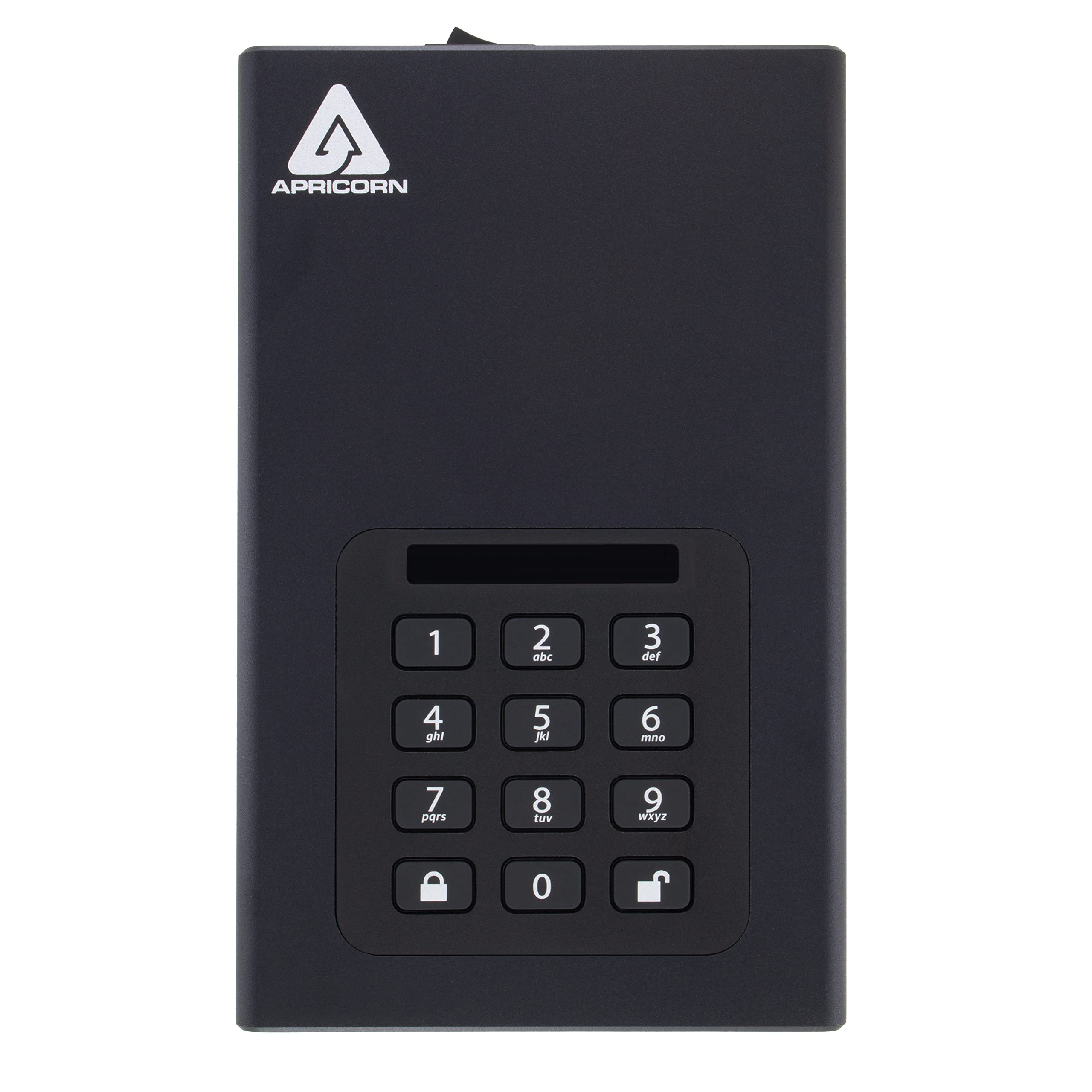 Apricorn 12Tb Aegis Padlock Dt 256 Bit Encrypted Usb 3.0 Hard Drive (Adt 3Pl256 12Tb)