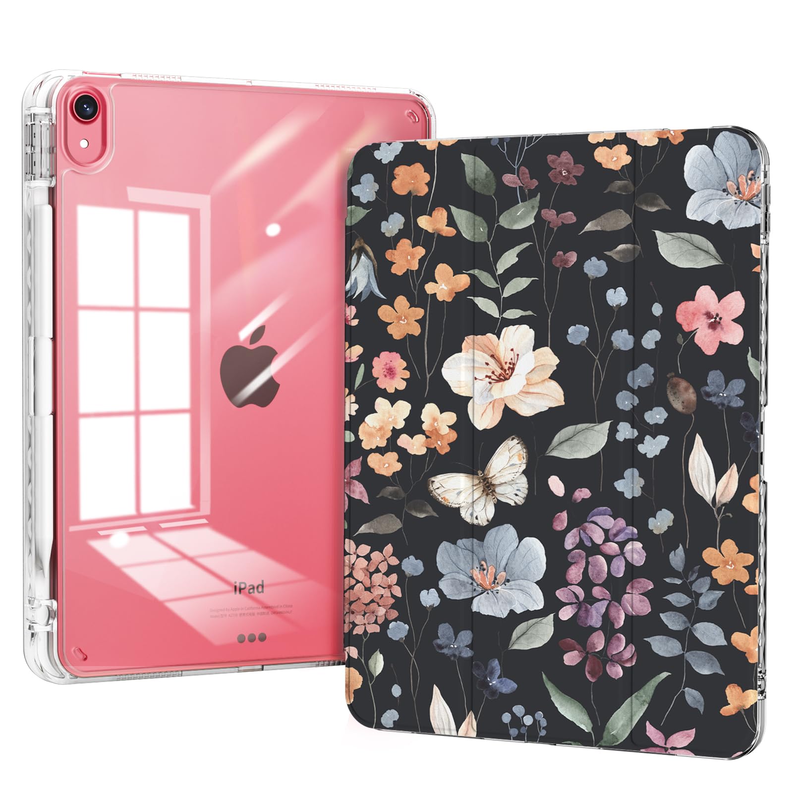 Piznernico Case for iPad 11th Generation A16 Chip 2025, iPad 10th Generation Case 10.9 2025 with Pencil Holder, Slim Protective 