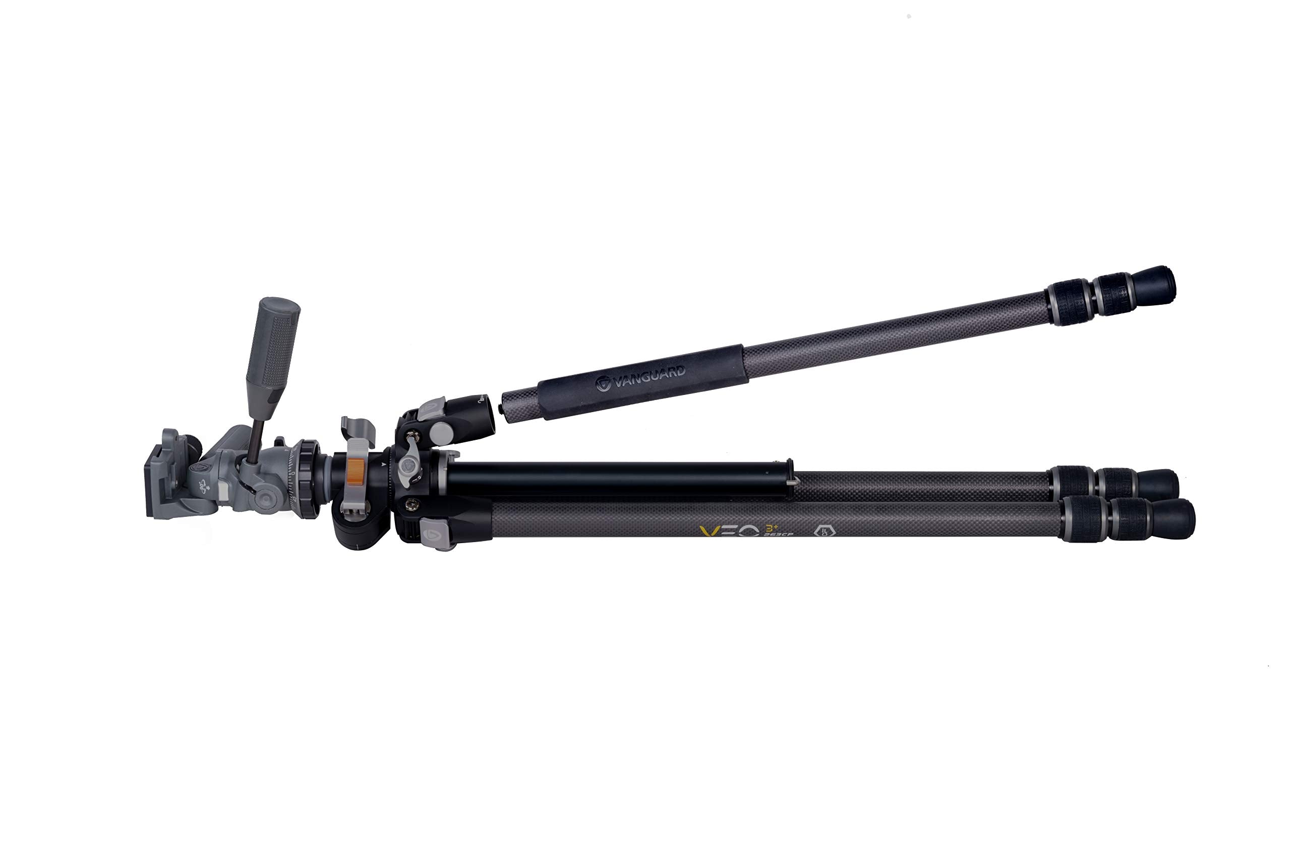 Vanguard Veo3+263Cp Carbon Fiber Tripod With Panhead And Multi Angle Center Column For Overhead Shots