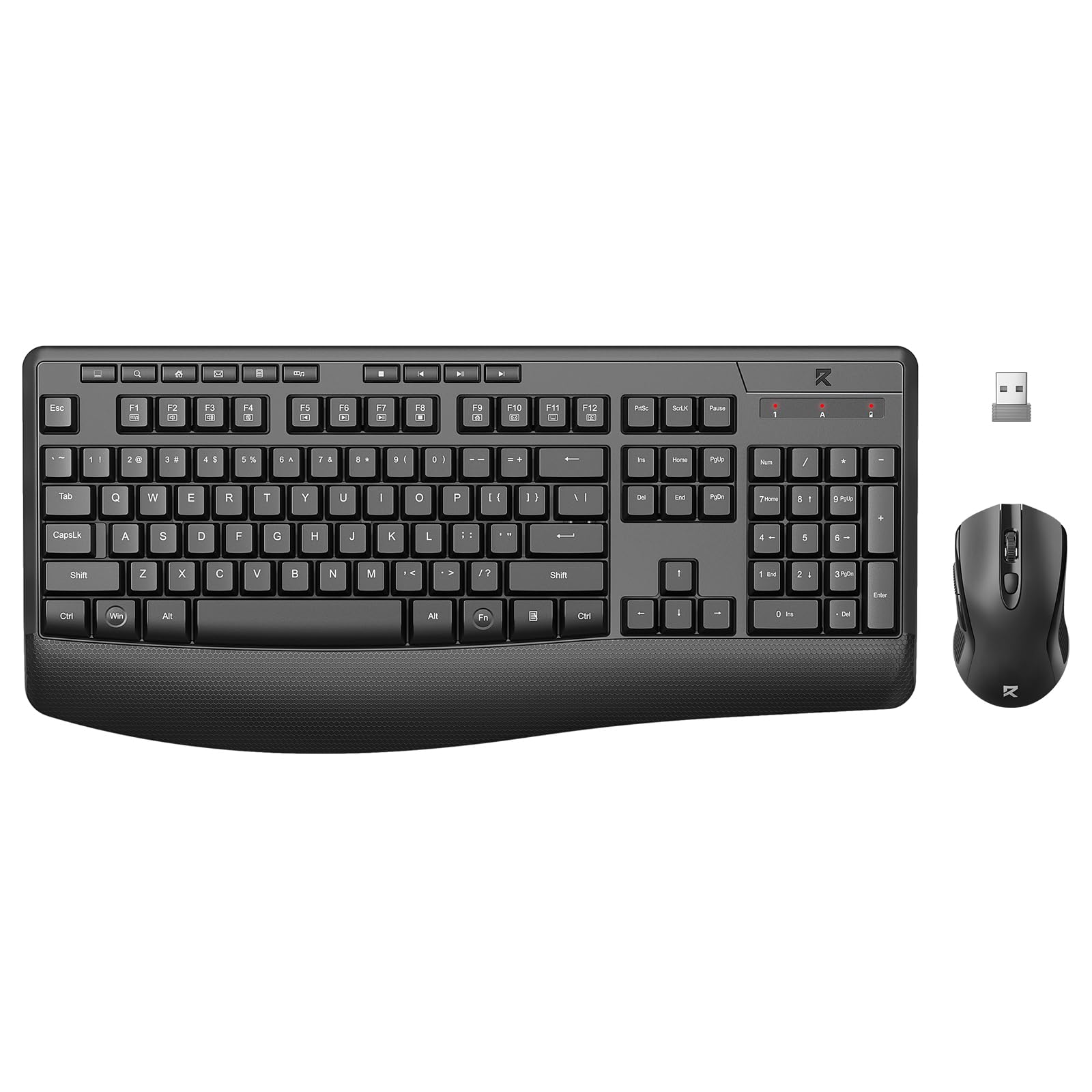 Redragon Wireless Keyboard and Mouse Combo,Keyboard with Wrist Rest BS8804