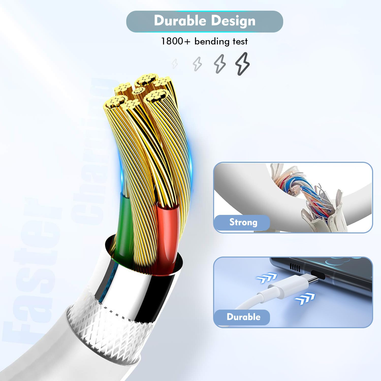 Long Magnetic Wireless Charger,10Ft Iphone Fast Mag Safe Charger Mag-Safe Charging Magnet Charge Pad 10Feet 2Pack Compatible Wit