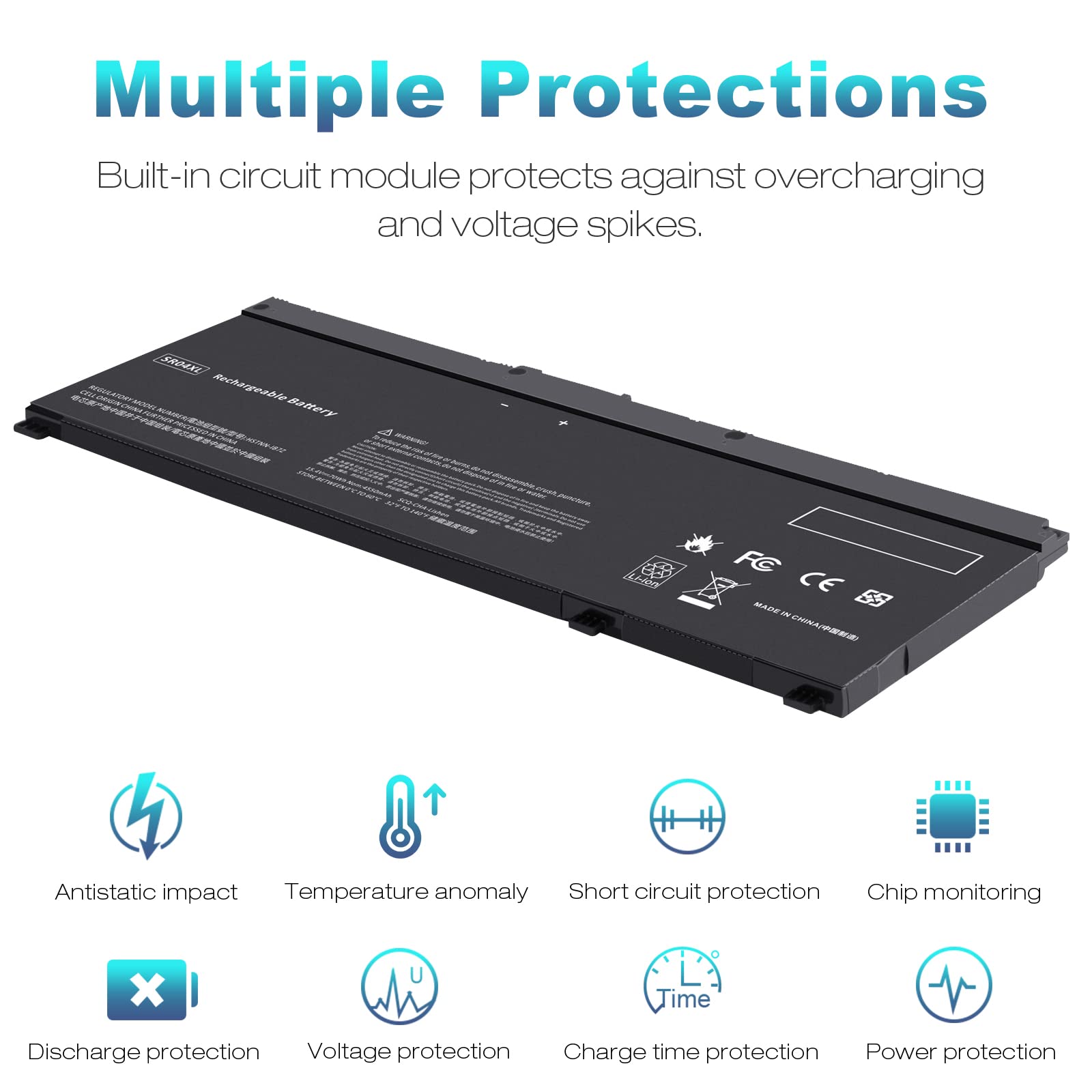 Sr03Xl Sr04Xl Sro4Xl Laptop Battery For Hp 917678 171 917678 1B1 917678 2B1 917724 855 Hstnn Db7W Hstnn Ib7Z Hstnn Ib72 Tpn C133