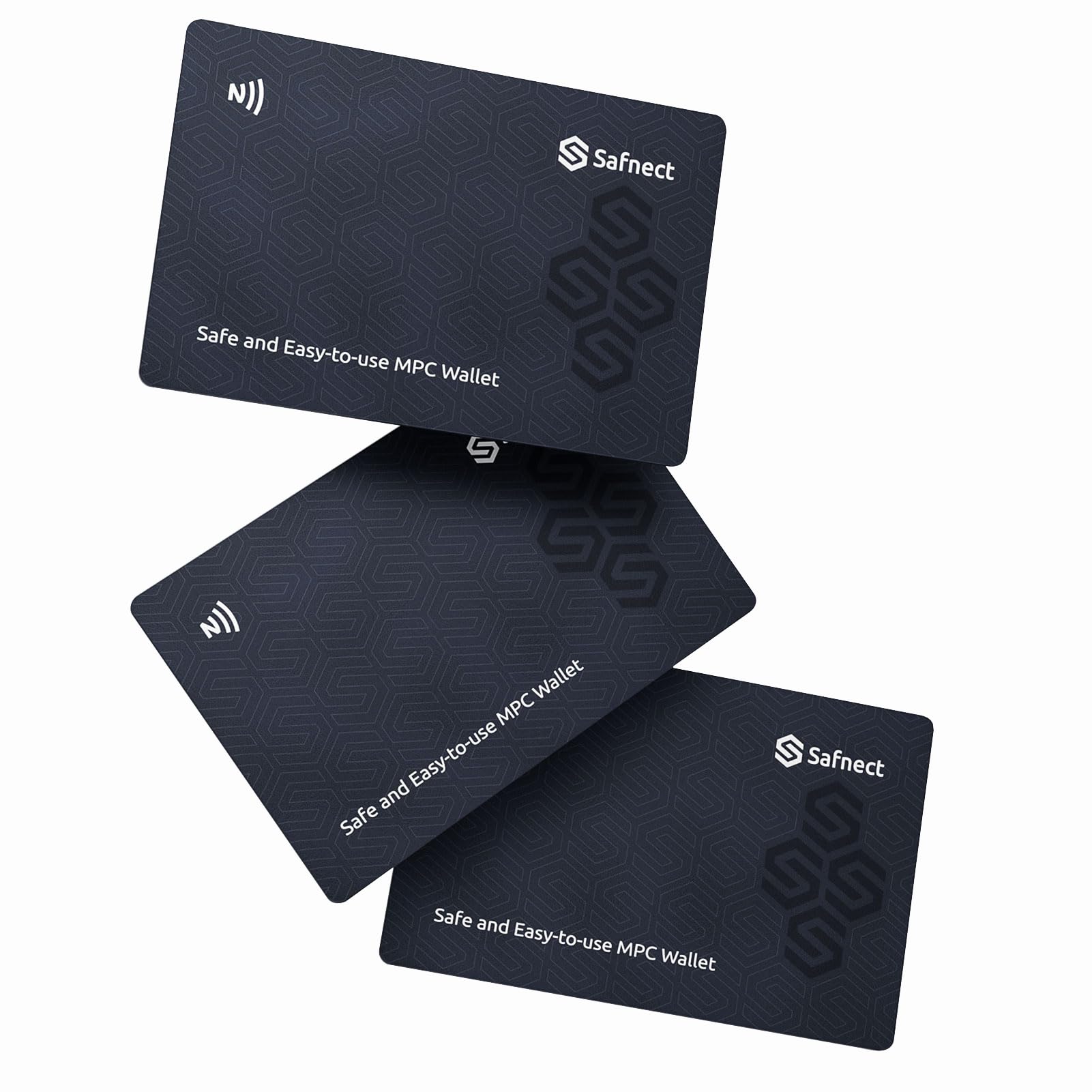 Safnect NFC Crypto Hardware Wallet - 3-Card Seedless Backup, Cold Storage for BTC Bitcoin, ETH Ethereum, Solana & 2,000+ Coins,