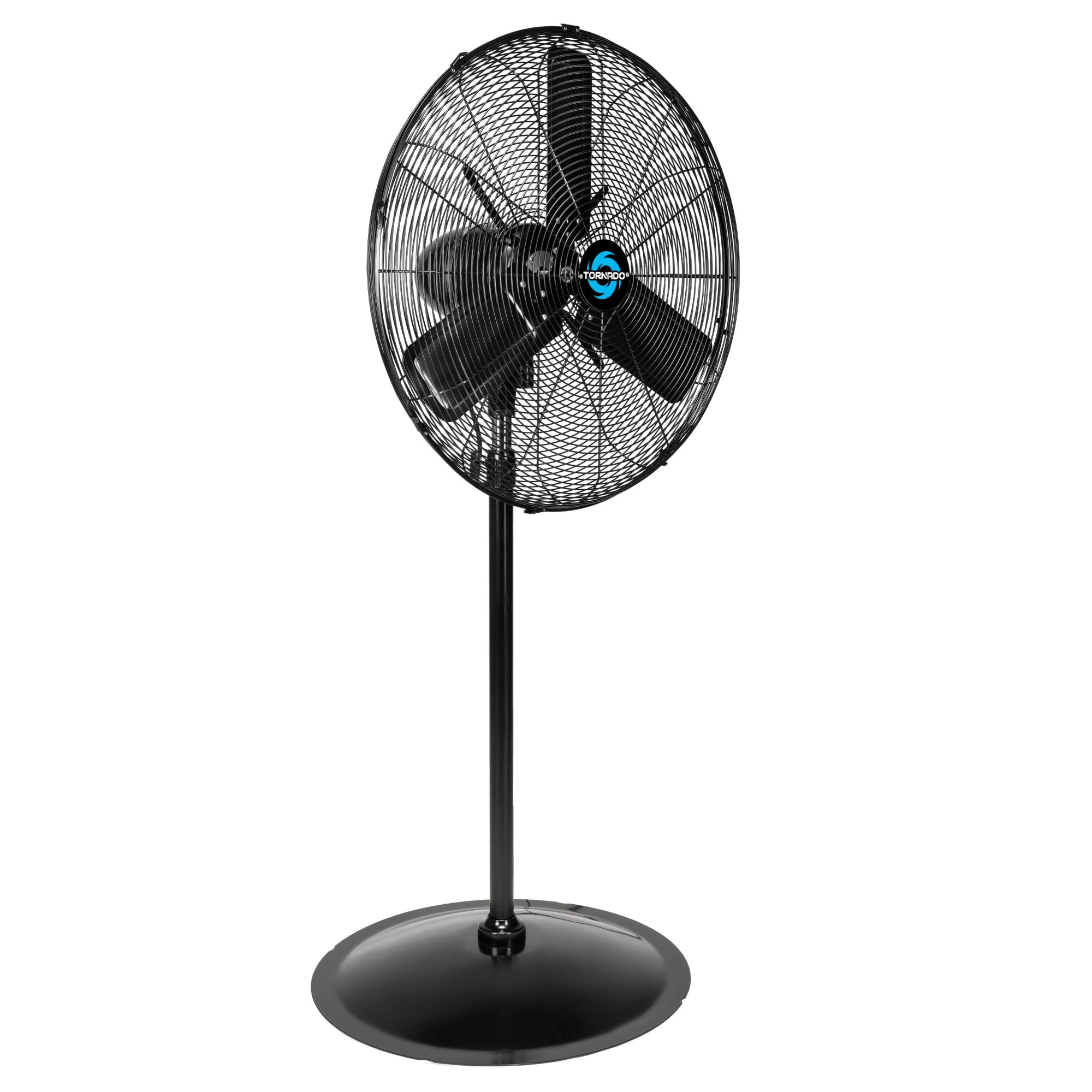 Tornado 7350 CFM 24 Outdoor Rated Water-Resistant IPX4 Metal Oscillating Pedestal Fan-cETL
