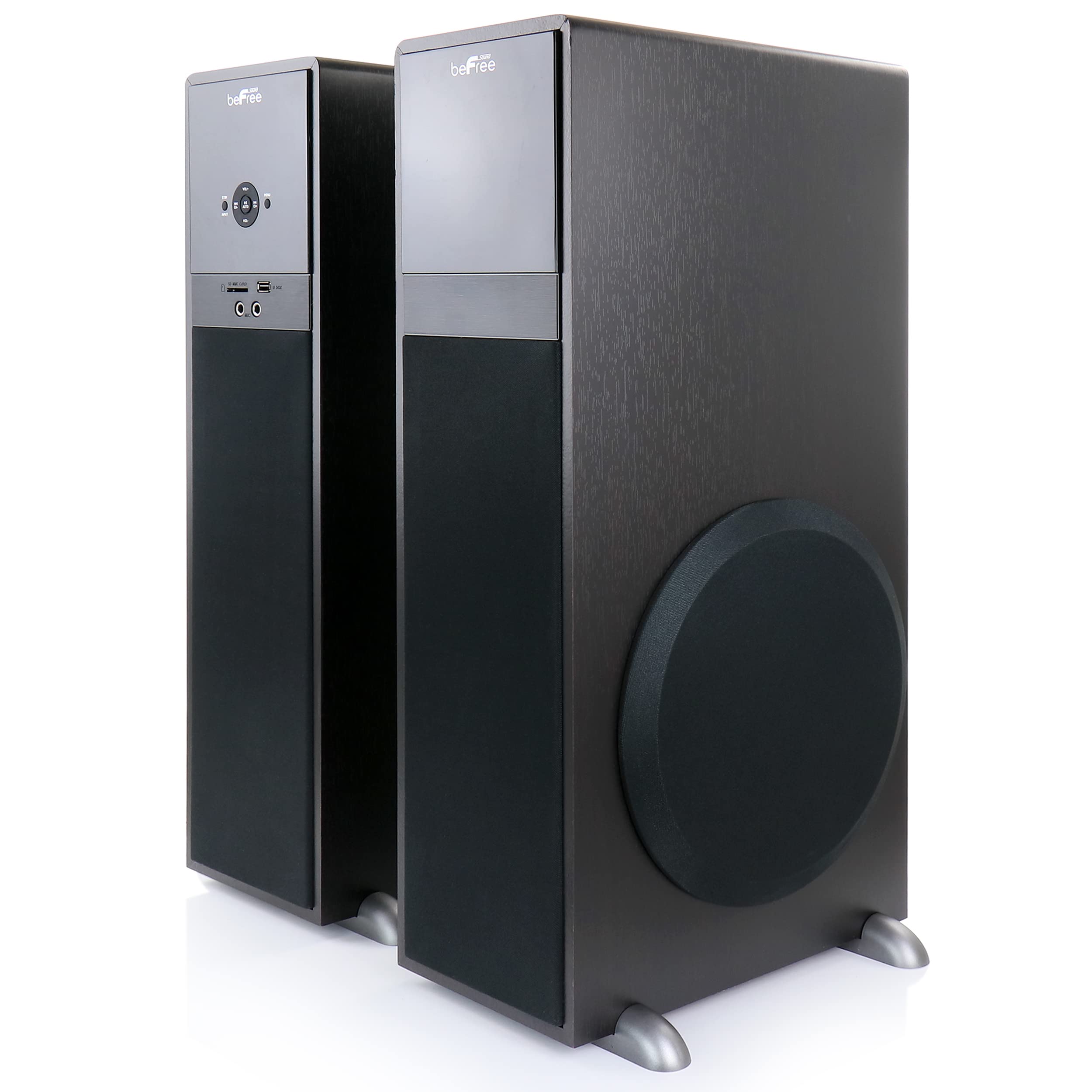 Befree Sound 2.1 Chanel Bluetooth Tower Speakers In Black