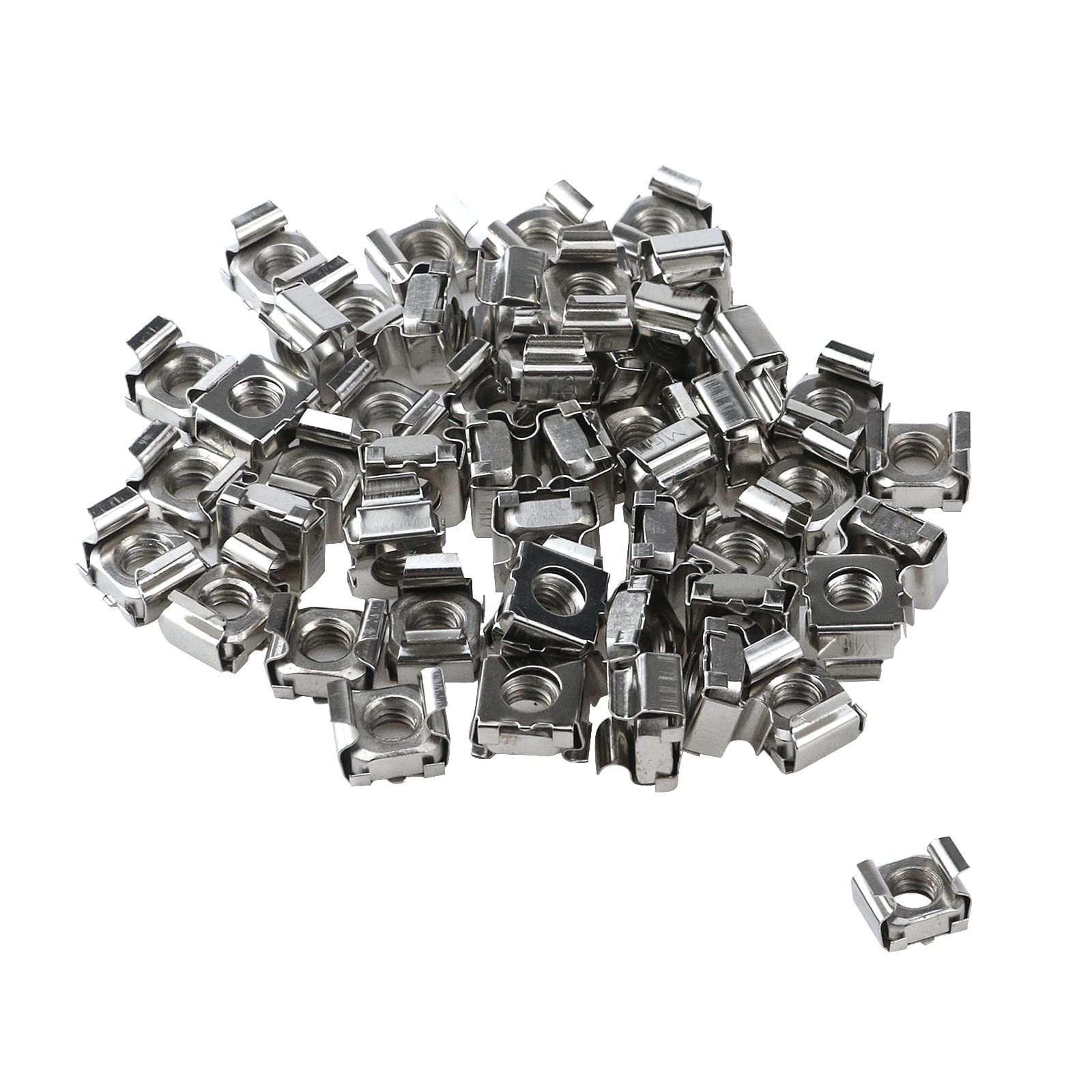 Antrader M6 Cage Nuts, M6 Mounting Cage Nuts For Server Shelves Rack & Cabinet Pack Of 50