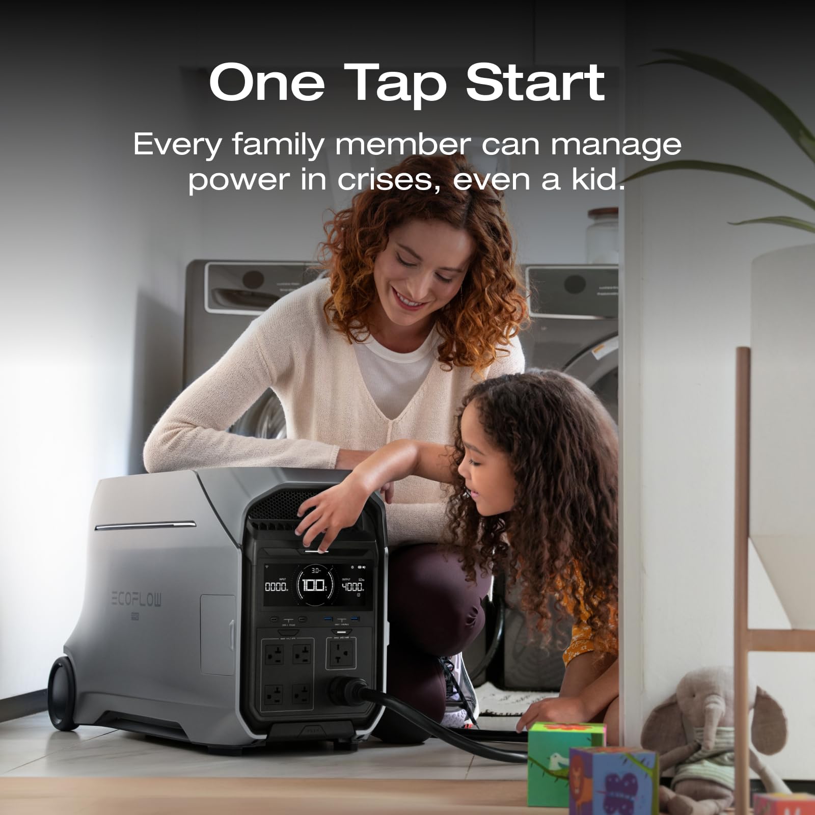 Ef Ecoflow 7600Wh Portable Power Station: Delta Pro 3 With Delta Pro Extra Battery, 120/240V 4000W Ac Output, Solar Generator Fo