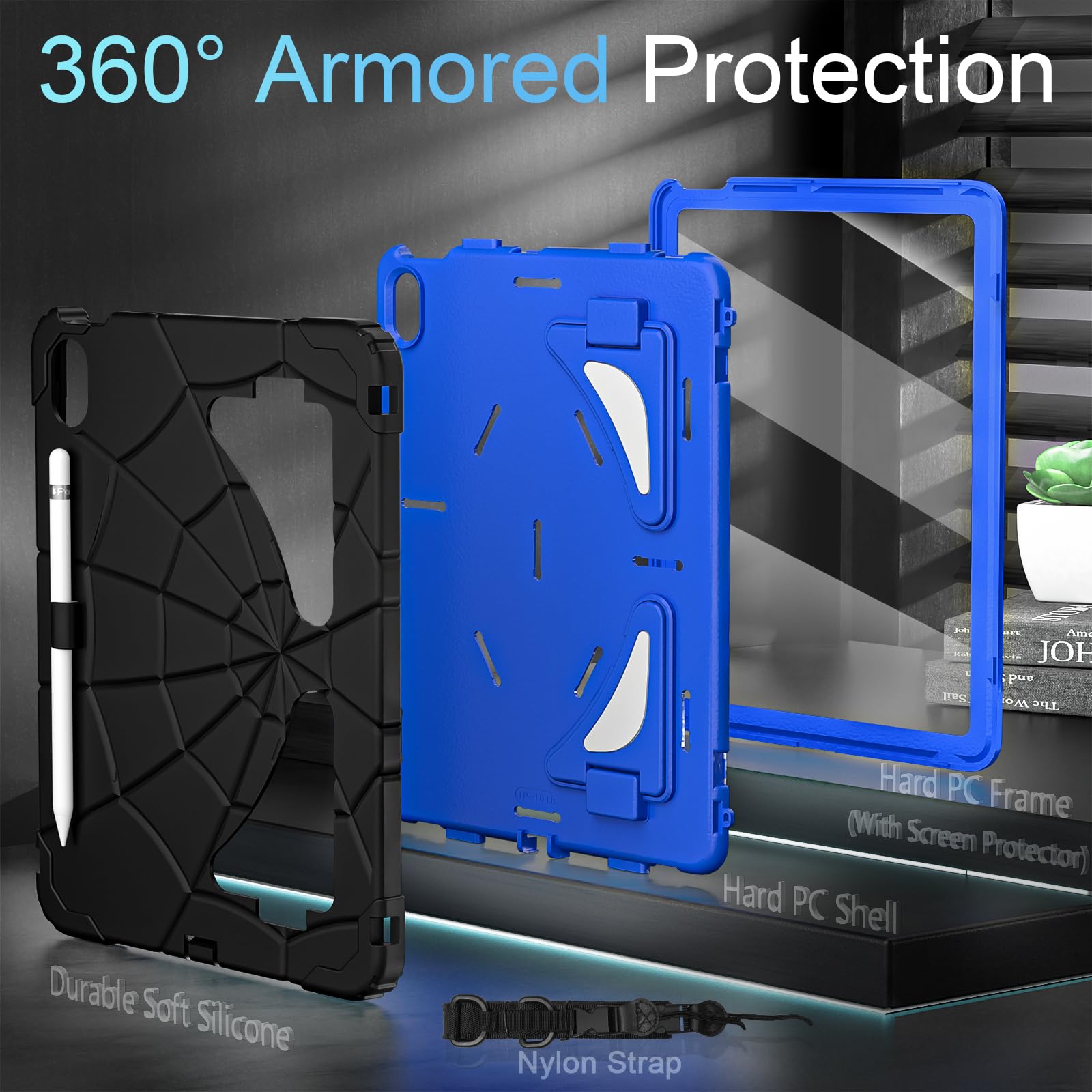 Auizotl Case For Ipad 10Th Generation Case 10.9 Inch,Kids Friendly 10Th Generation Ipad Cases With Screen Protector Shoulder Str