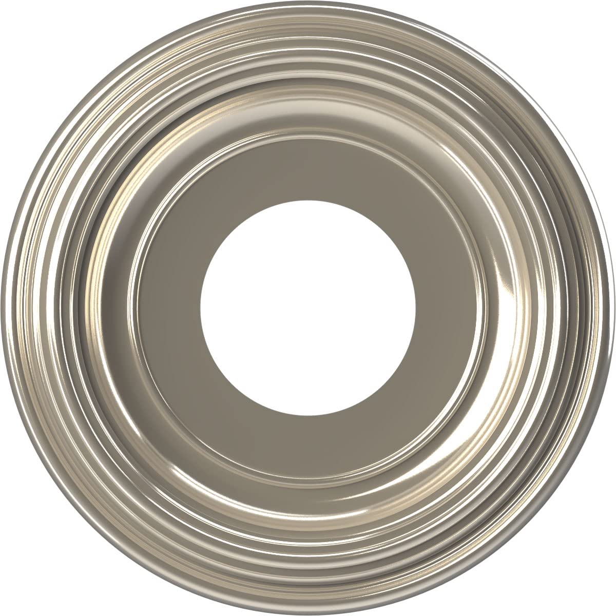 Ekena Millwork Cmp10Trbcr Traditional Thermoformed Pvc Ceiling Medallion (Fits Canopies Up To 5 1/2''), 10''Od X 3 1/2''Id X 1 1