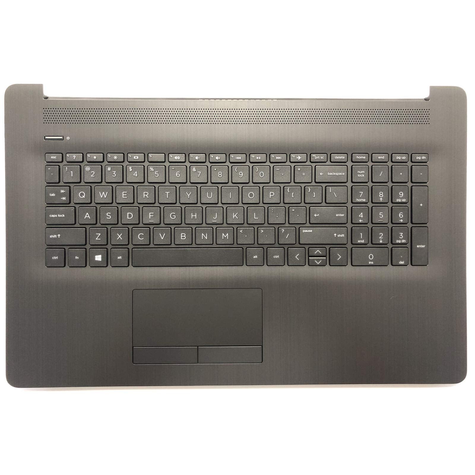 Replacement for HP Pavilion17BY 17-by 17CA 17-CA 17Q-CS Laptop Upper Case Palmrest Touchpad with Keyboard Assembly Part L22750-0