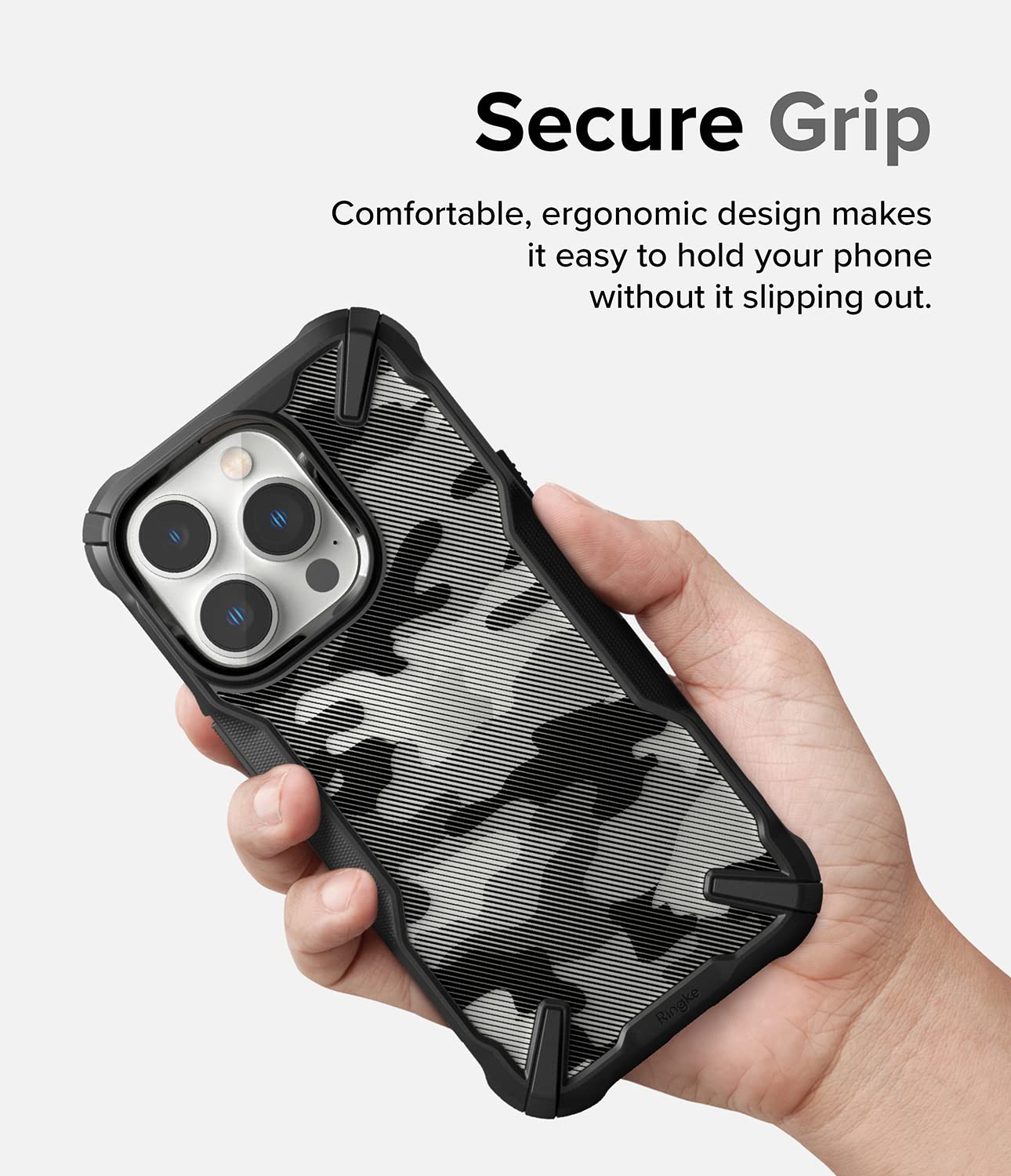 Ringke Fusion X [Military Design] Compatible With Iphone 14 Pro Max Case 6.7 Inches, Camouflage Hard Back Heavy Duty Shockproof