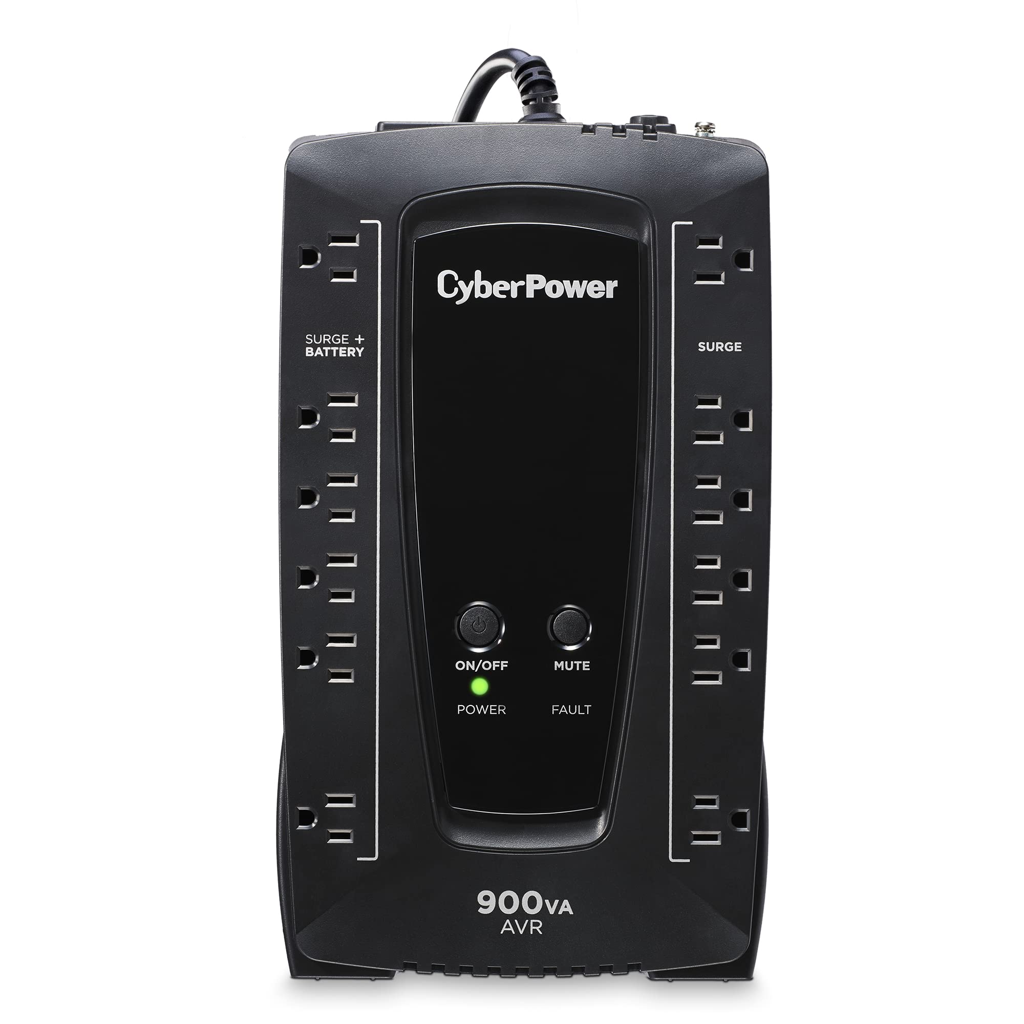 Cyberpower Avrg900U Avr Ups System, 900Va/480W, 12 Outlets, Compact