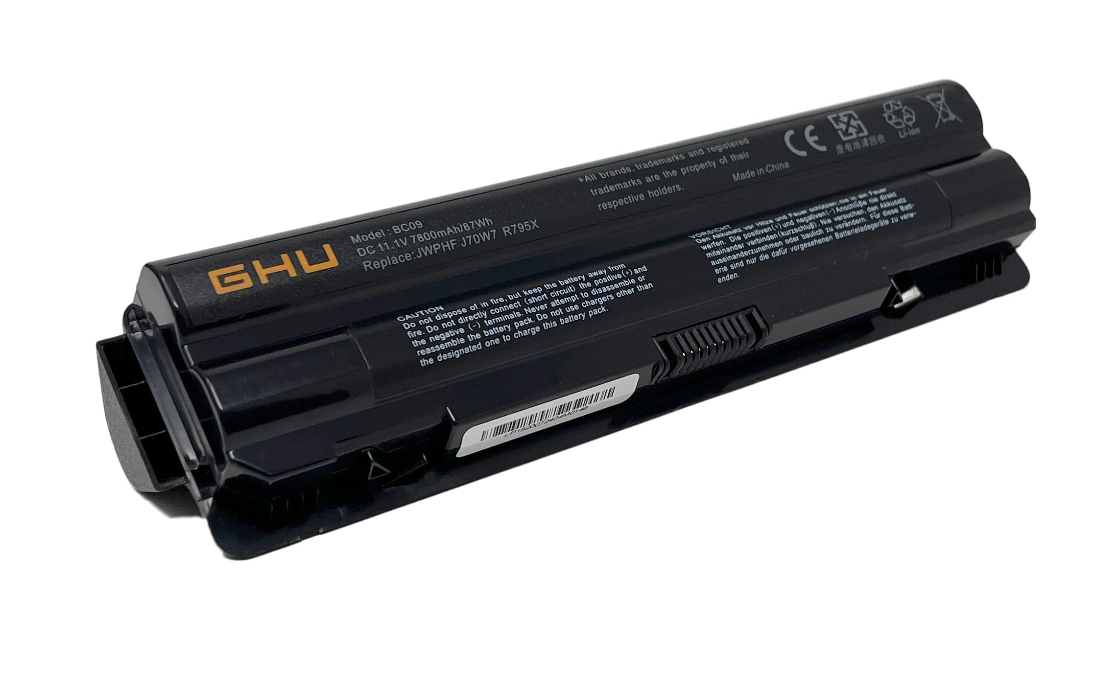 Ghu New Battery 87 Wh 9 Cell Jwphf R795X Compatible With Dell Xps Laptops 14 L401X 15 L502X L501X 17 L702X L701X 61Yd0 P/N P11F