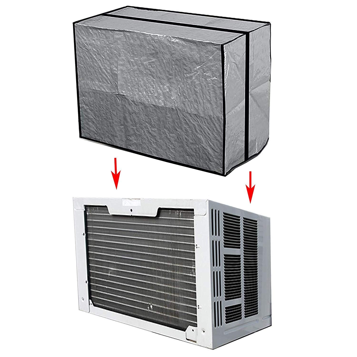 Dependable Industries Vinyl Outside Window Unit Ac Air Conditioner Cover 18'' X 27'' X 16'' With Straps Please Measure Your Unit