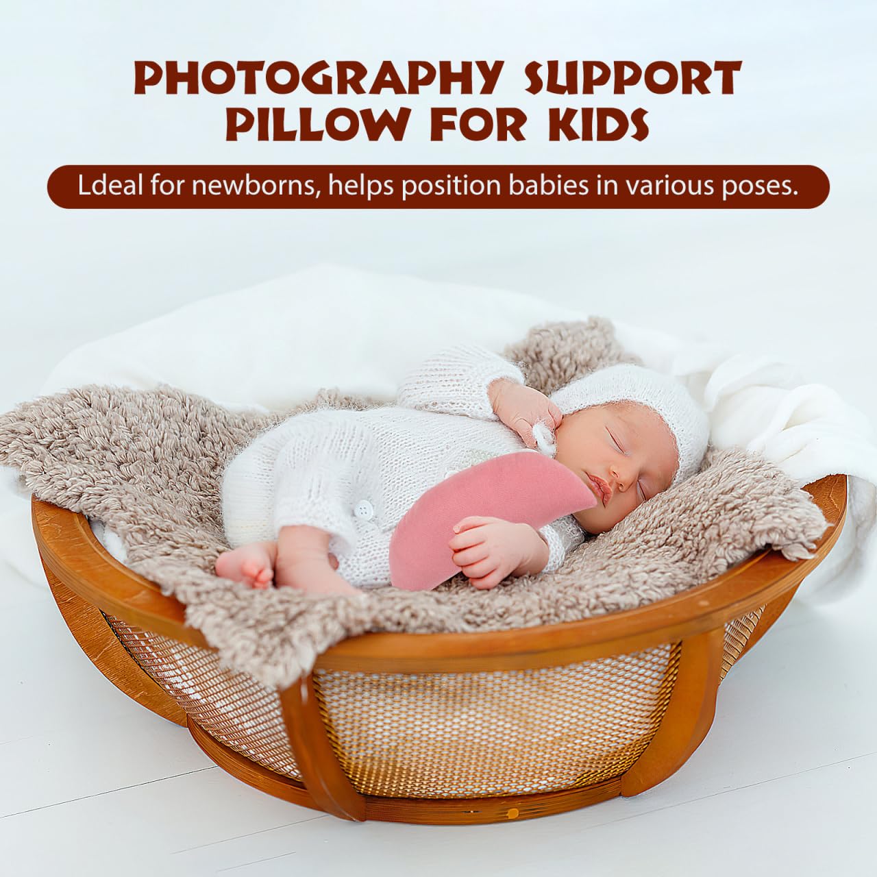 Newborn Photography Props - Hemobllo 6Pcs Comfortable Baby Photo Styling Props For 0-6 Months Baby - Multicolor