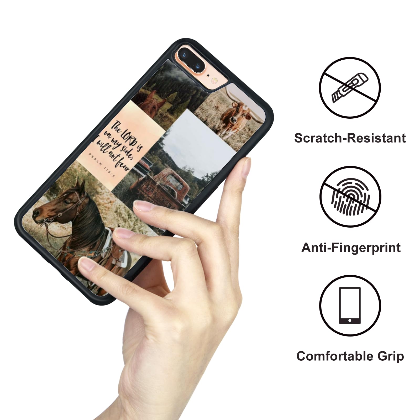 Traday Western Phone Case Compatible With Iphone 7Plus/8Plus Horse Phone Case