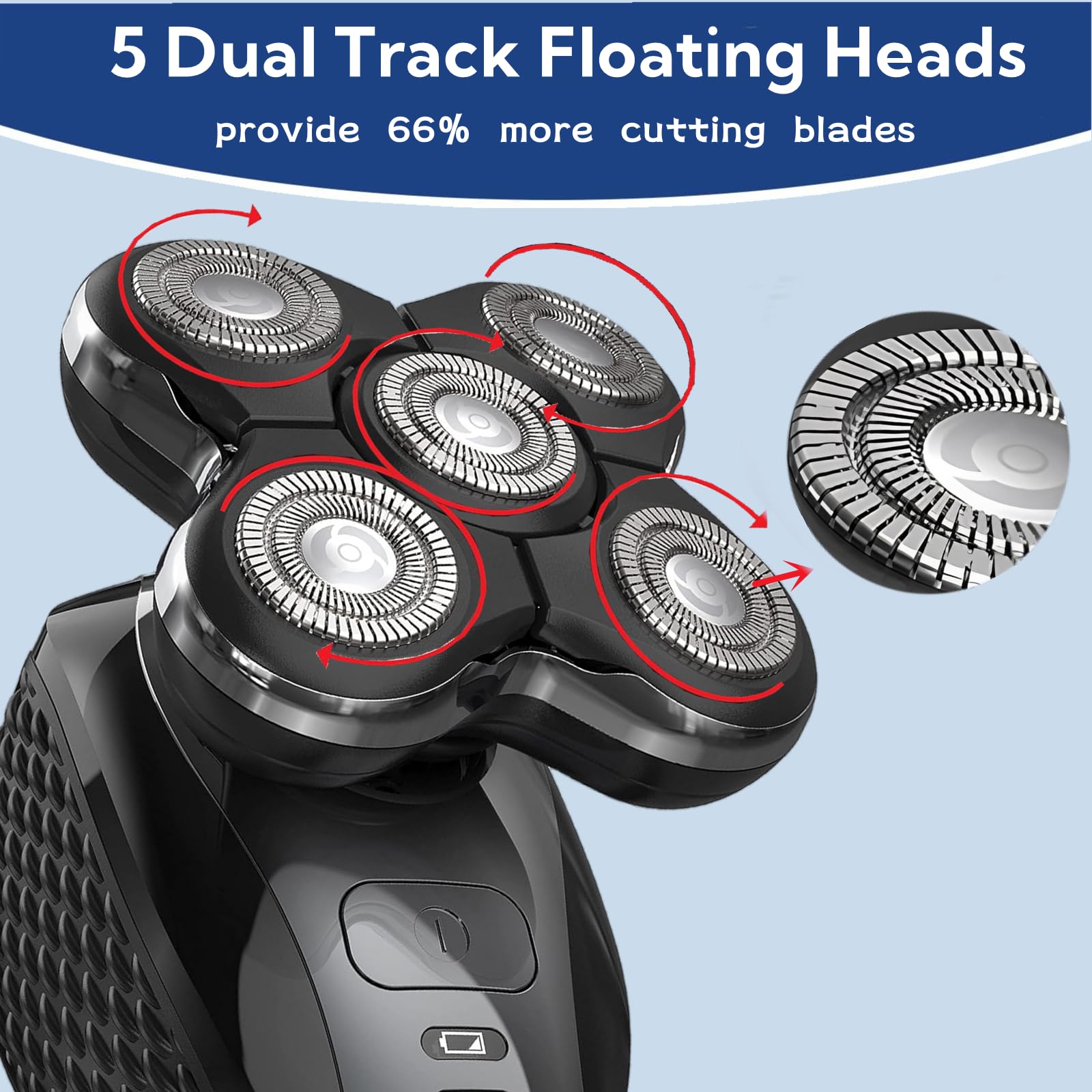 Balder Pro Replacement Head For Remington Balder Pro Head Shaver Spr Xr7000,5 Dual Track Heads For Remington Shaver Replacement