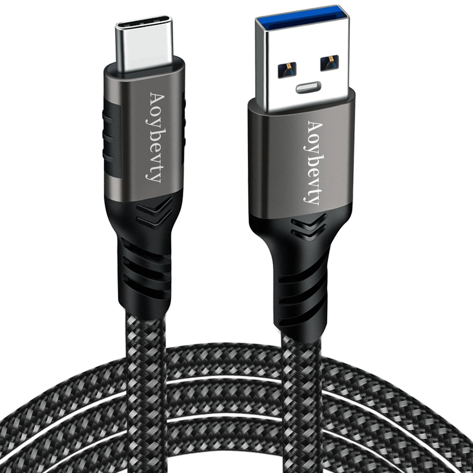 Aoybevty Usb A To Usb C Cable 10Ft, Usb 3.1 Gen 2 10Gbps Data Transfer And 3A Fast Charging Long Cable For Android Auto Samsung